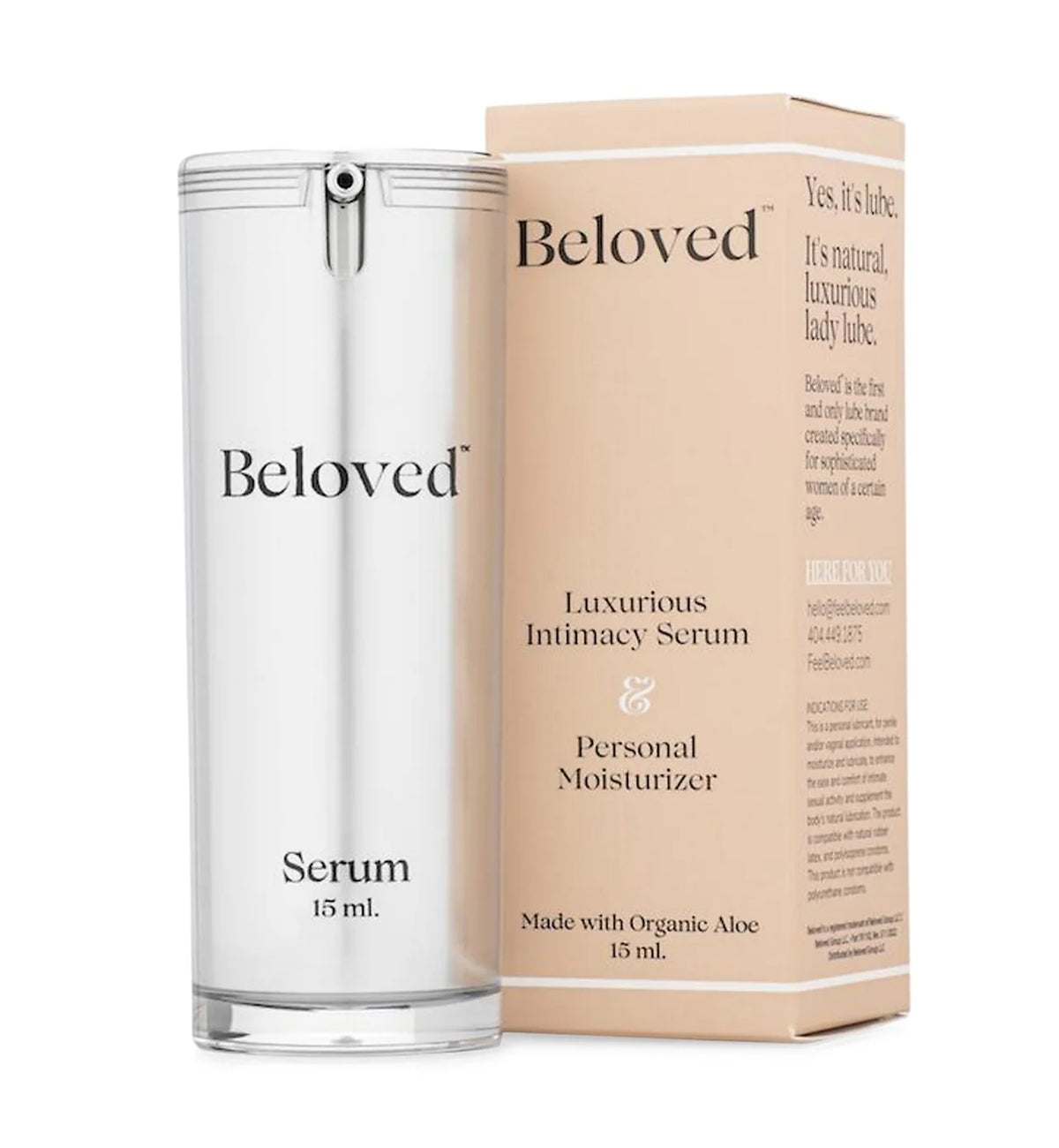 Beloved Luxurious Intimacy Serum & Personal Moisturizer Lubrication (SQ7320064),15ml - Fragrance Free,15 ml