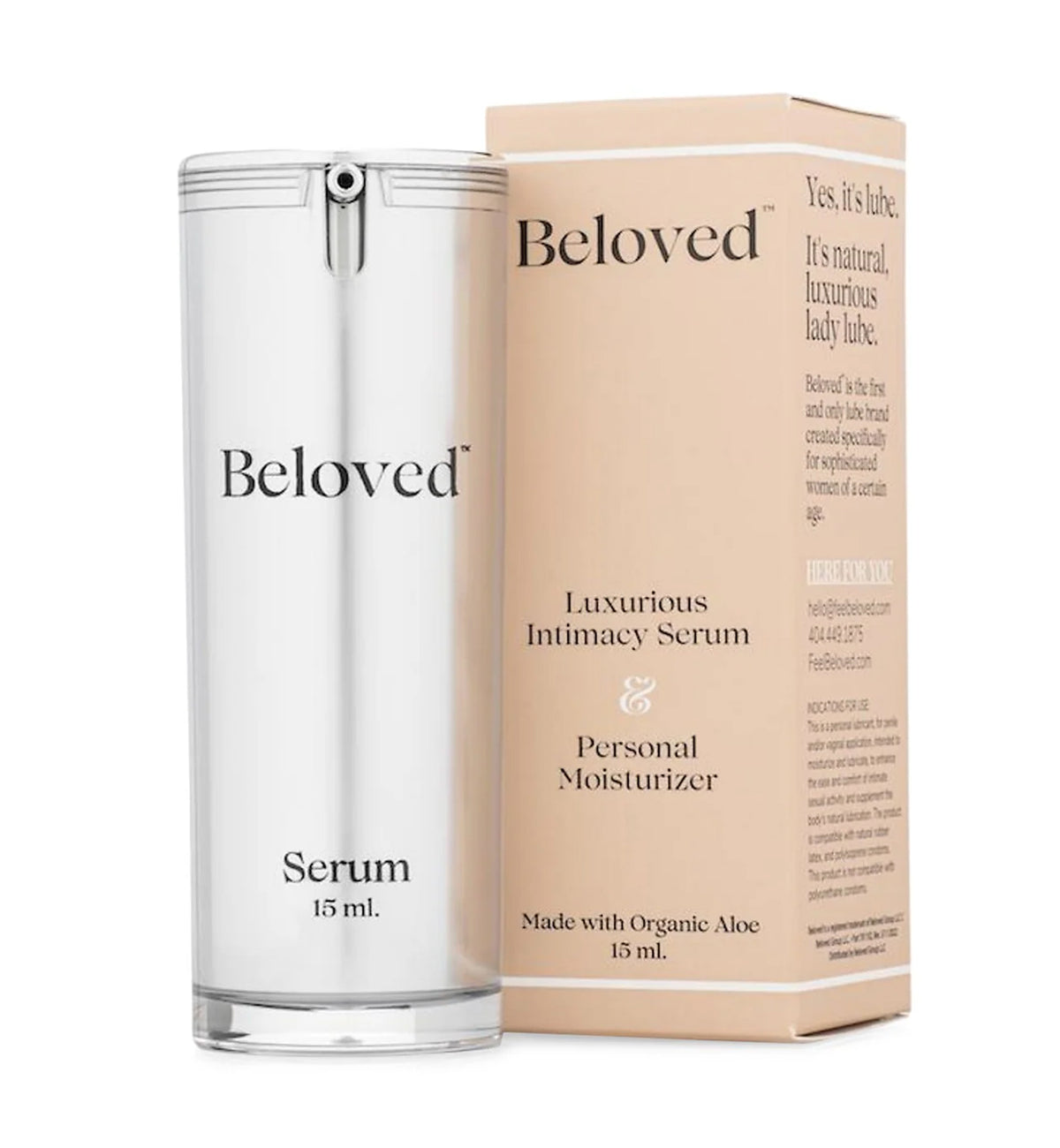 Beloved Luxurious Intimacy Serum &amp; Personal Moisturizer Lubrication (SQ7320064),15ml - Fragrance Free,15 ml