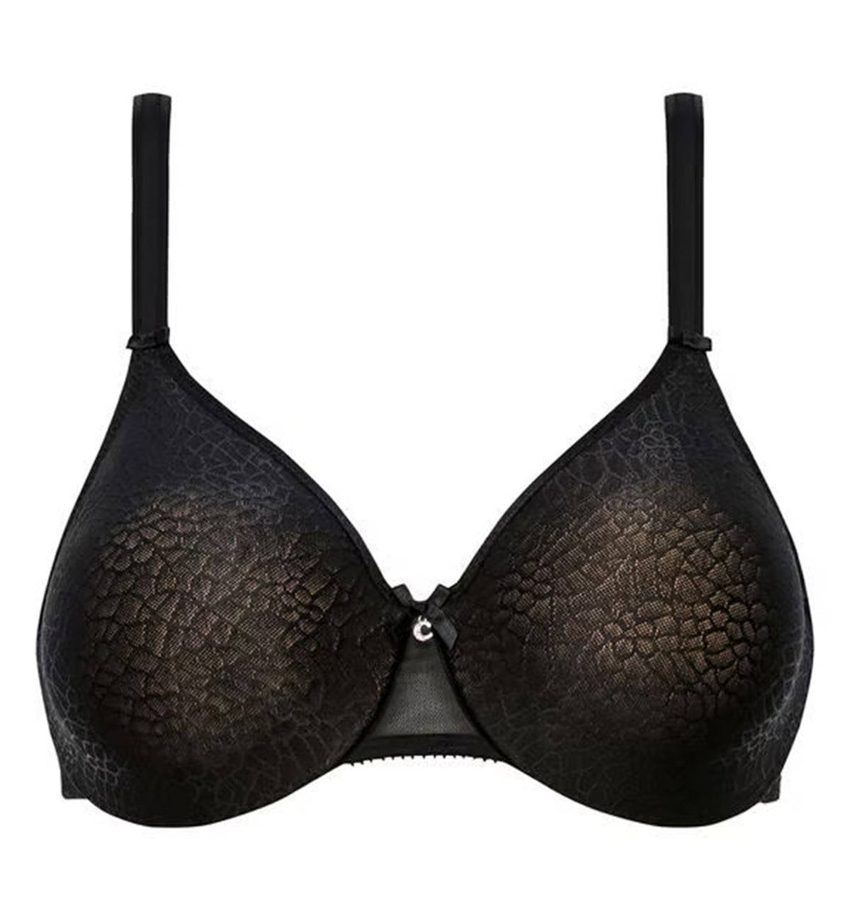 Chantelle C Magnifique Seamless Minimizer Underwire Bra (C18910),32D,Black - Black,32D