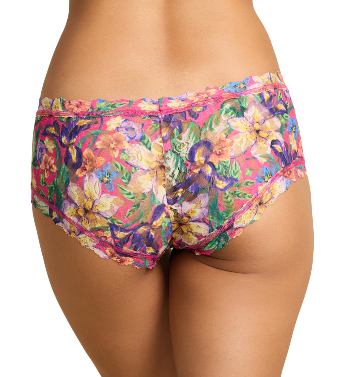 Hanky Panky Signature Lace Printed Boyshort (PR4812P),XS,Radiant - Radiant,XS