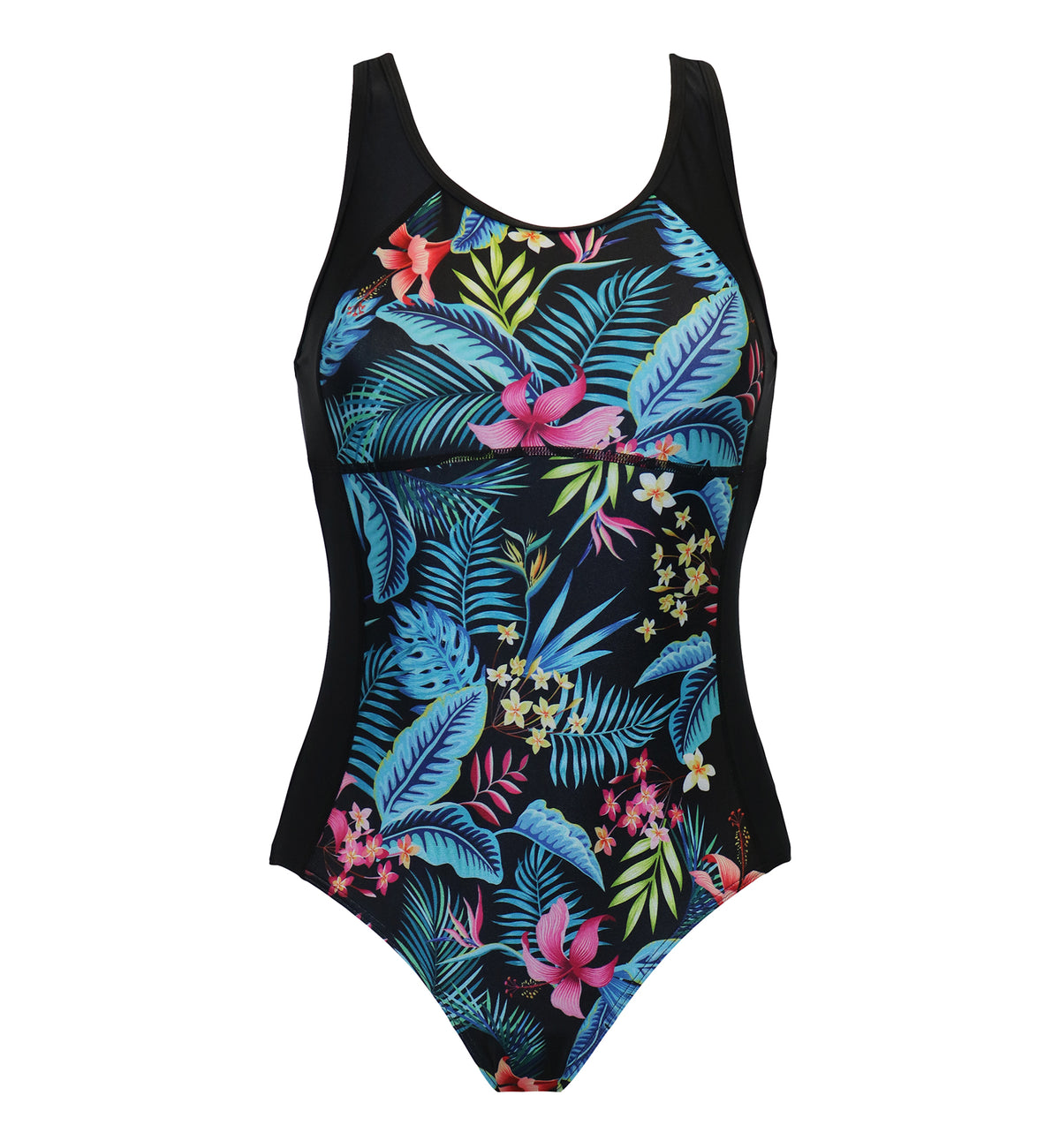 Pour Moi Energy Chlorine Resistant Recycled Swimsuit (1428),Small,Tropical - Tropical,Small