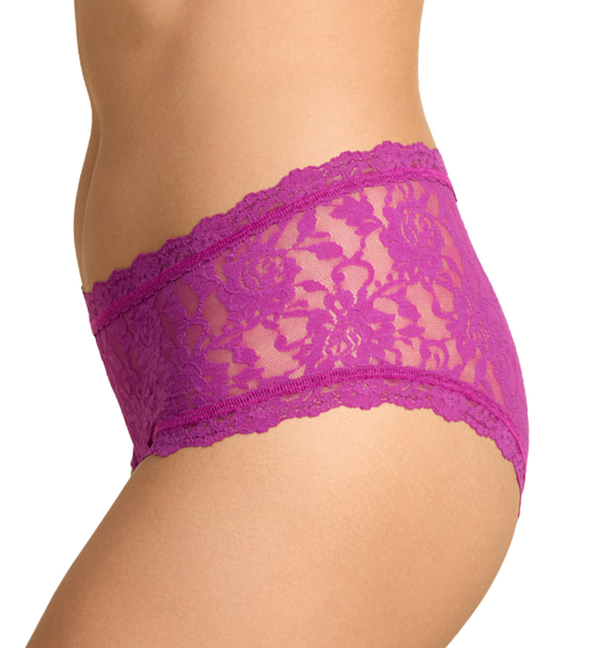 Hanky Panky Signature Lace Boyshort (4812P),XS,Boysenberry - Boysenberry,XS