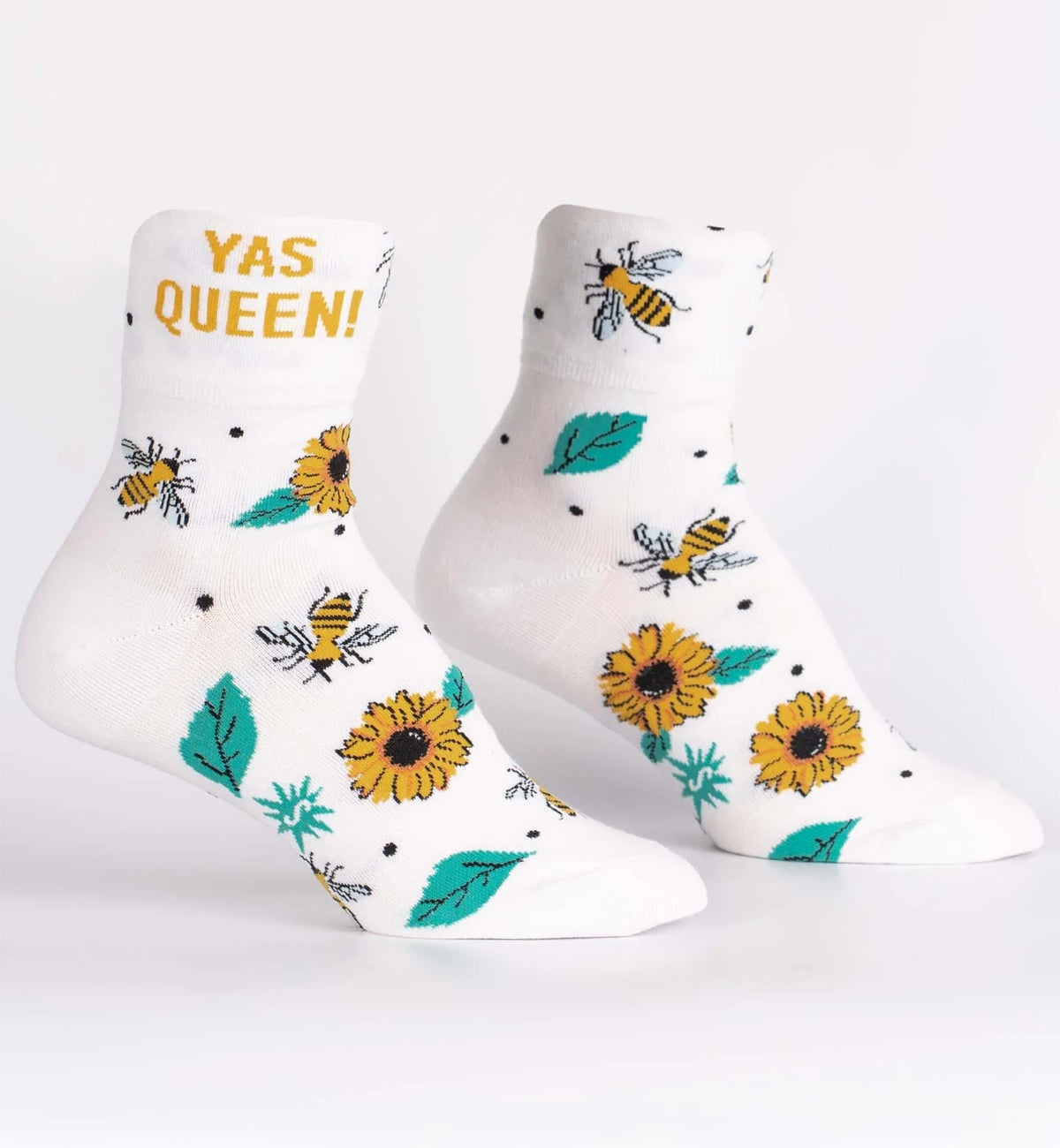 SOCK it to me 2-Way Turn Cuff Crew Socks (q0008),Yas Queen - Yas Queen,One Size