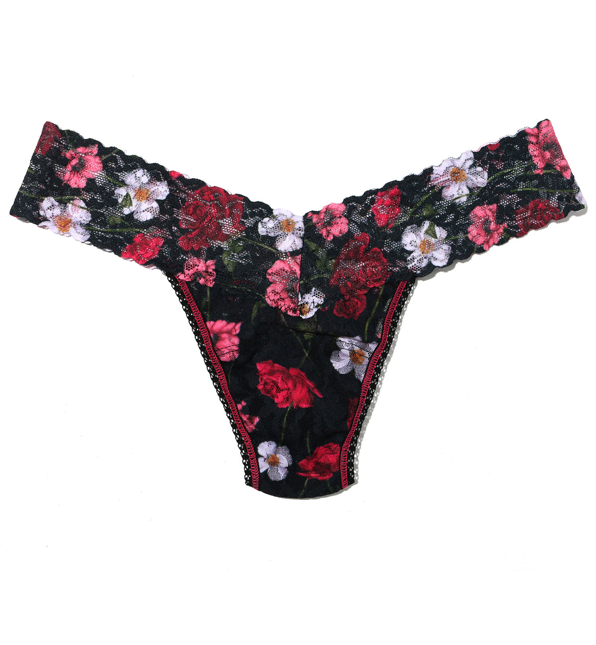 Hanky Panky Signature Lace Printed Low Rise Thong (PR4911P),Am I Dreaming - Am I Dreaming,One Size
