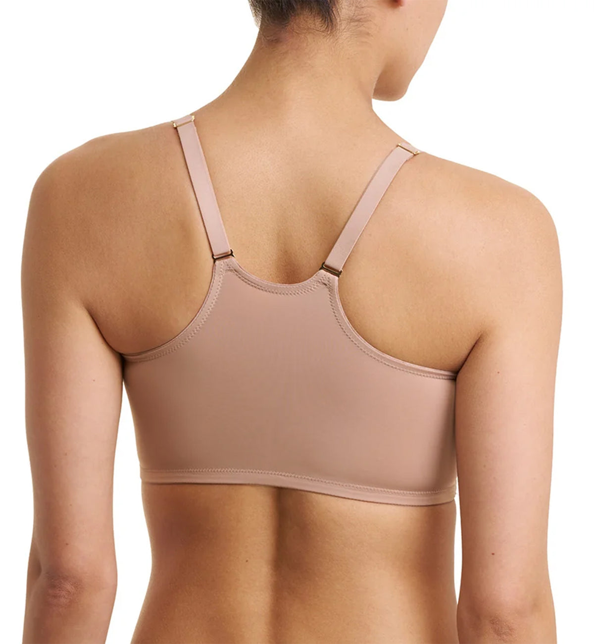 Natori Pretty Smooth Zip Front Pocketed Wireless Bra (760318),XS,Buff - Buff,XS