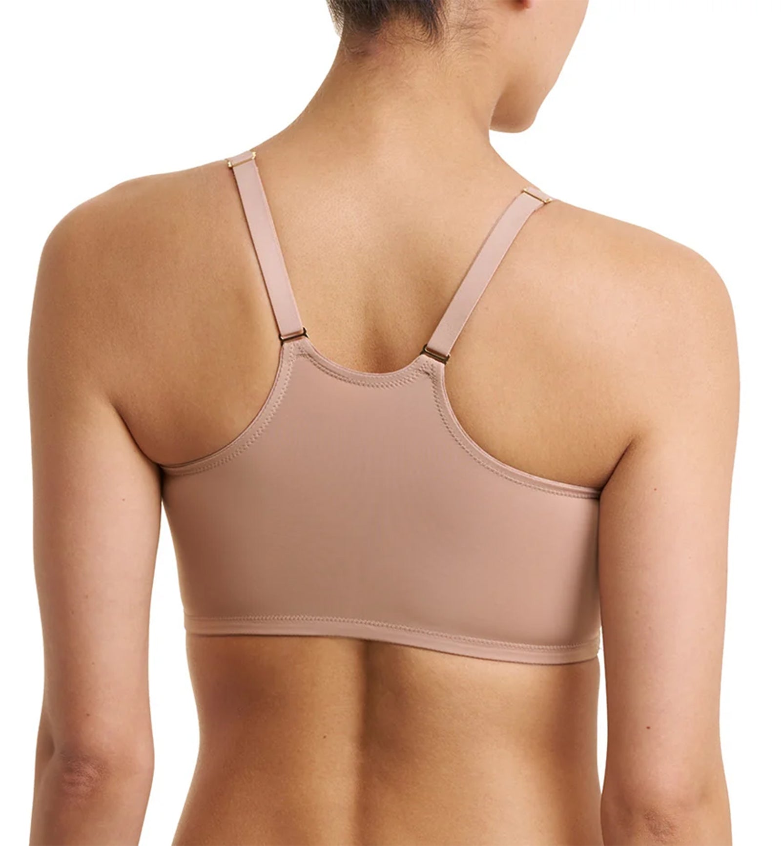 Natori Pretty Smooth Zip Front Pocketed Wireless Bra (760318),XS,Buff - Buff,XS