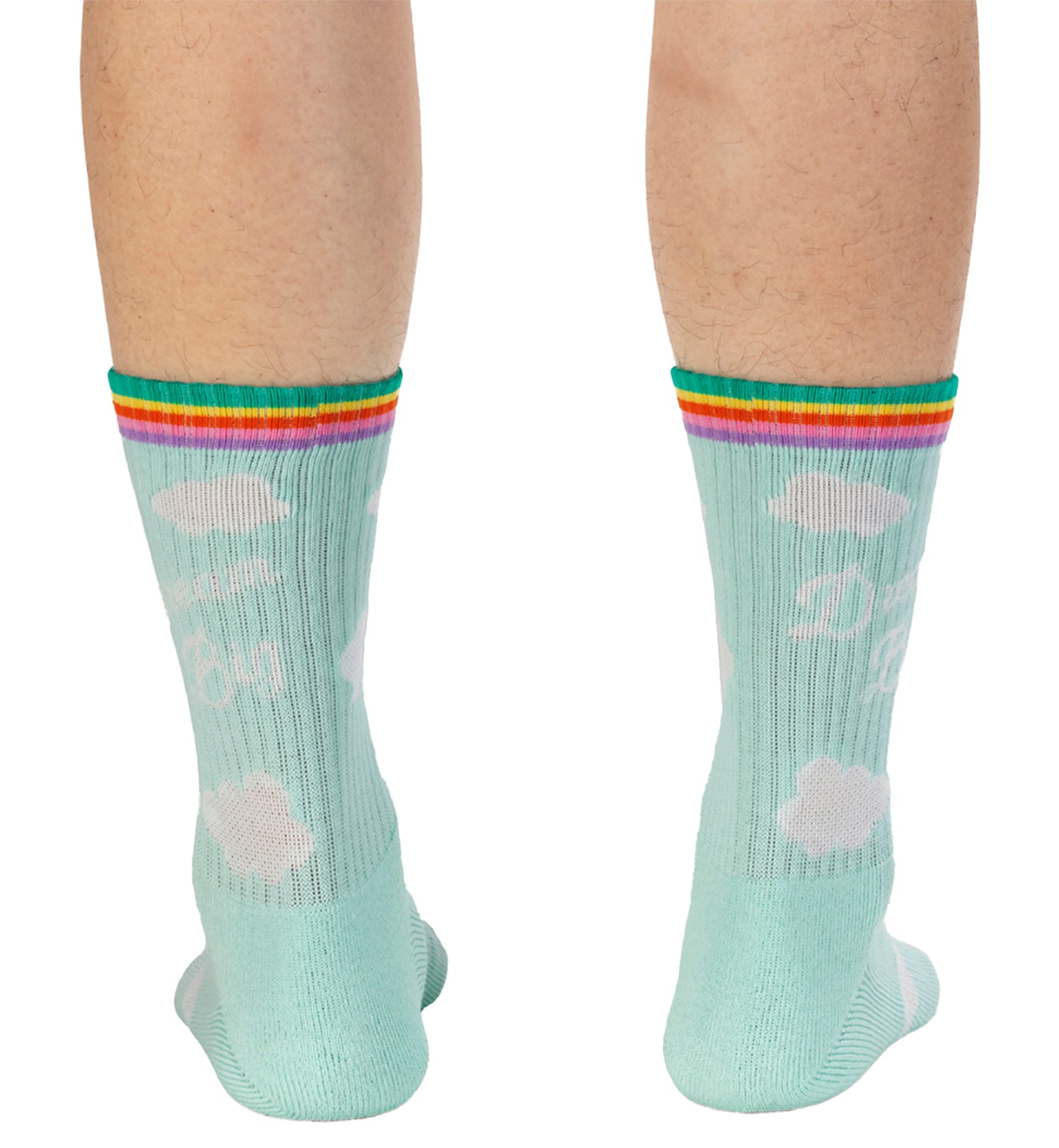 SOCK it to me Athletic Ribbed Crew Socks (R0014),Dream Big - Dream Big,One Size