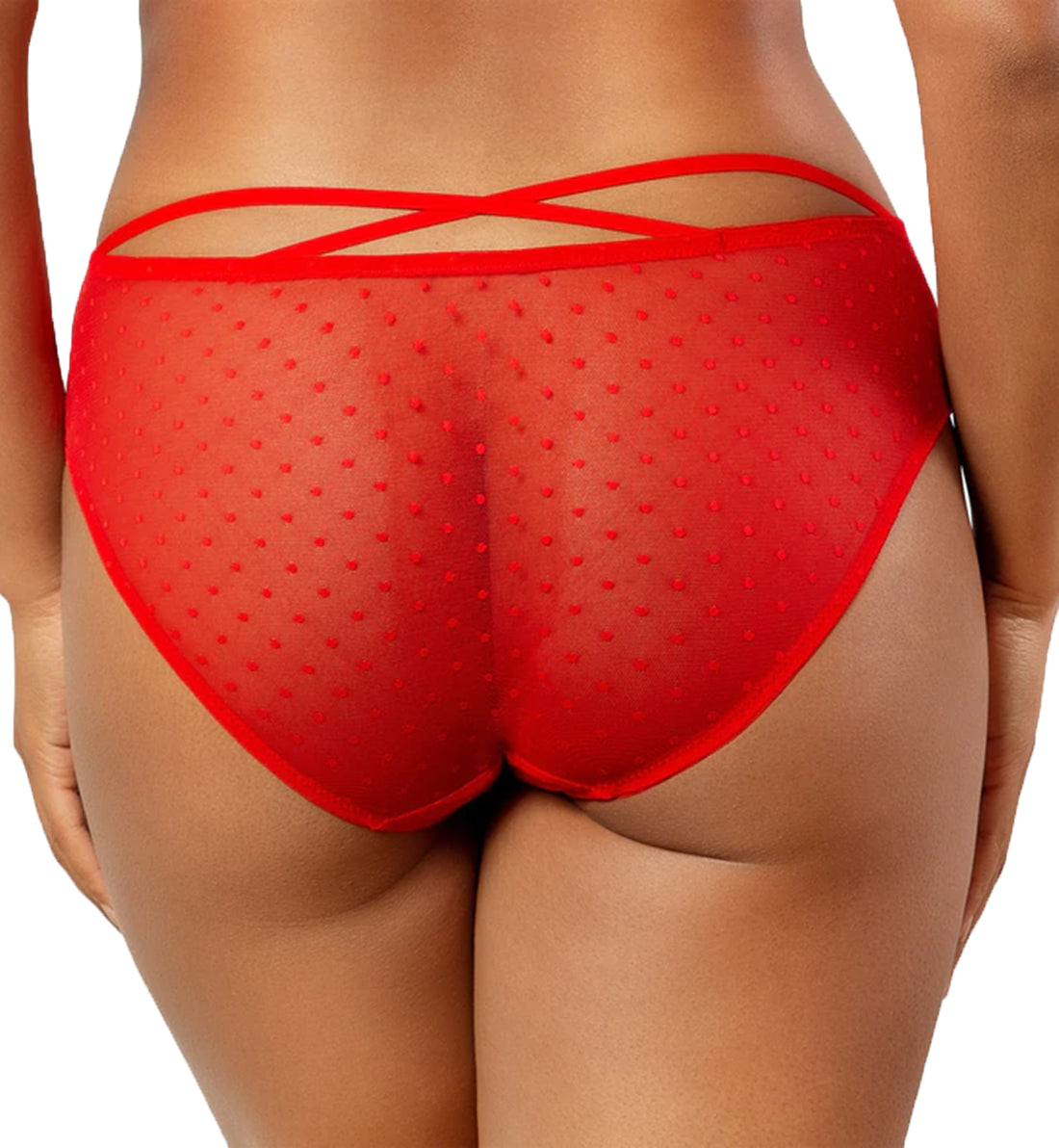 Parfait Mia Hipster Panty (P5955),Small,Racing Red - Racing Red,Small
