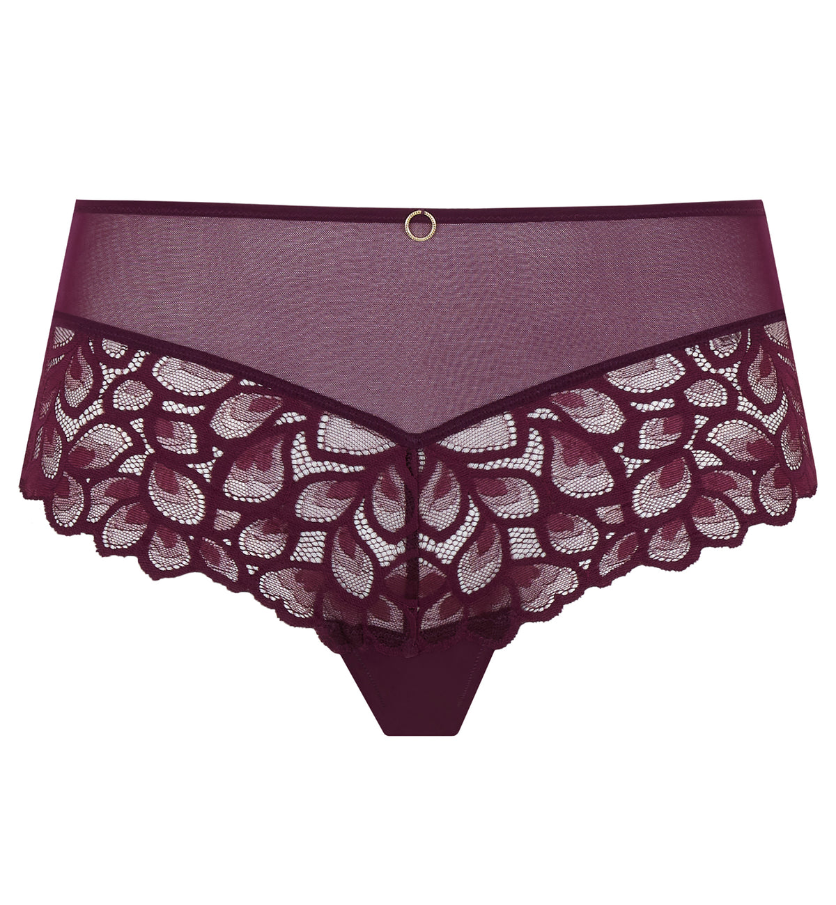 Panache Allure Deep Brief (10764),XS,Plum - Plum,XS