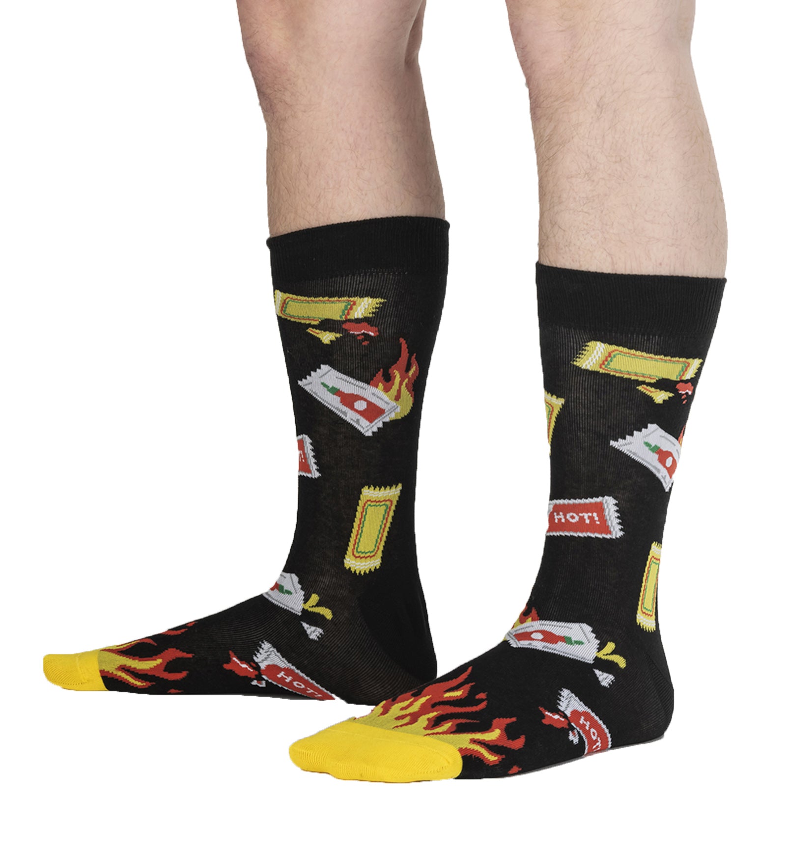 SOCK it to me Men's Crew Socks (MEF0622),Extra Hot - Extra Hot,One Size