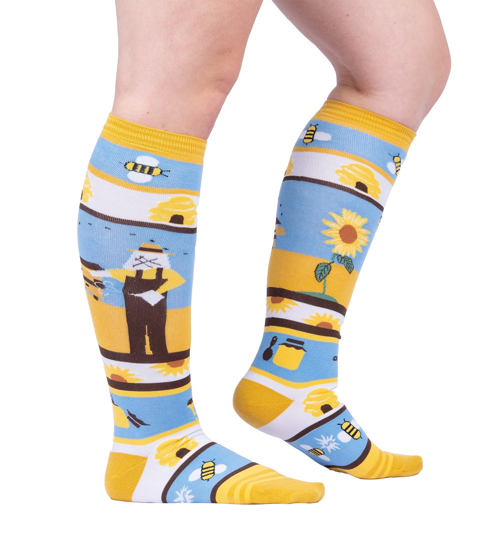 SOCK it to me Unisex Knee High Socks (F0612),Honey, You're a Keeper - Honey You're a Keeper,One Size