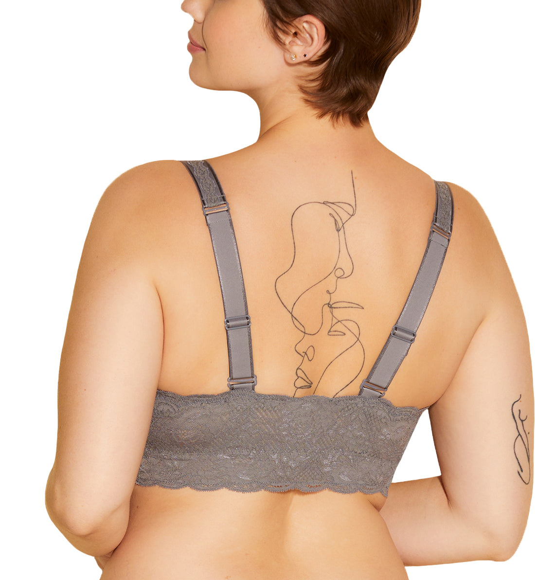 Cosabella Never Say Never SUPER CURVY Sweetie Bralette (NEVER1340),XS,Odisha Grey - Odisha Grey,XS