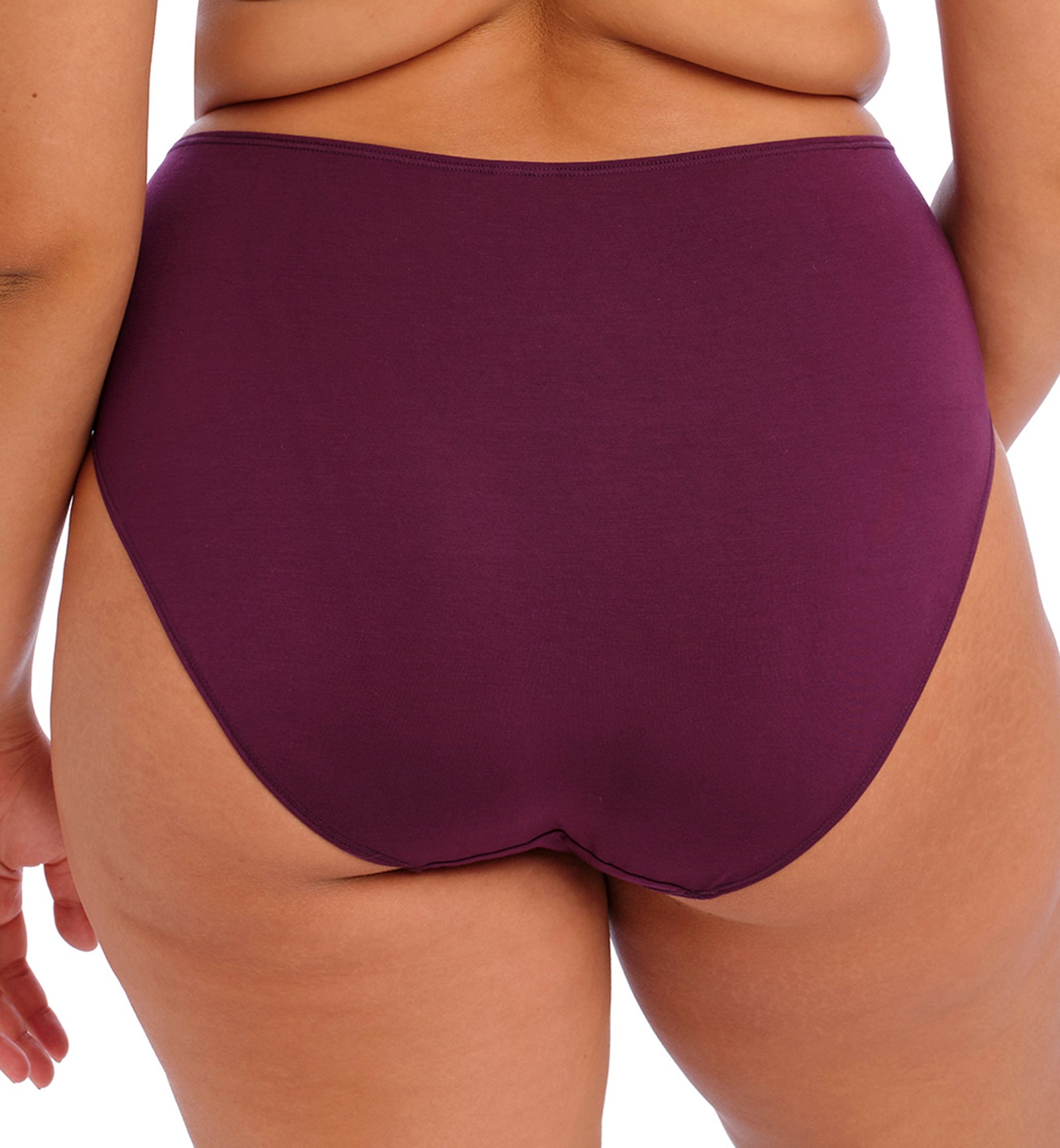Elomi Smooth Full Brief Panty (4565),M/L,Blackberry - Blackberry,M/L