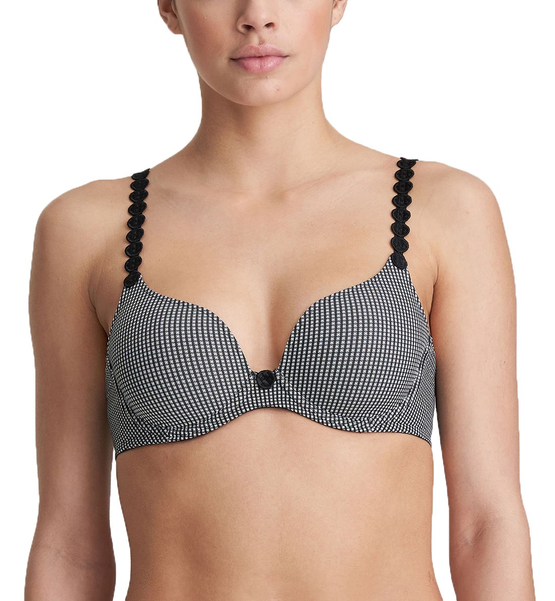Marie Jo Tom Convertible Seamless Underwire Bra (0120826),32A,Check - Check,32A