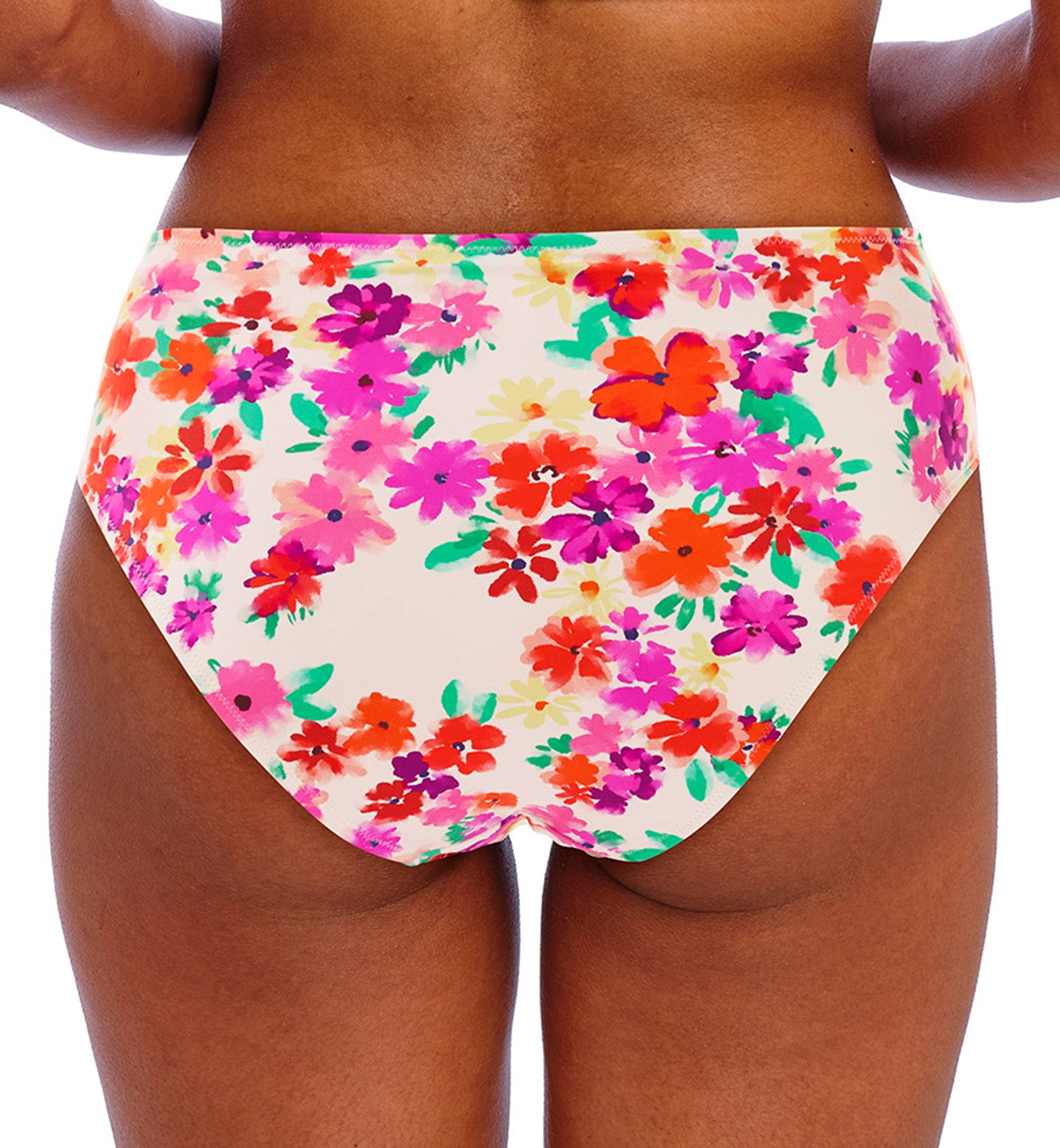 Freya Summer Soul High Waist High Leg Swim Brief (206478),XS,White - White,XS