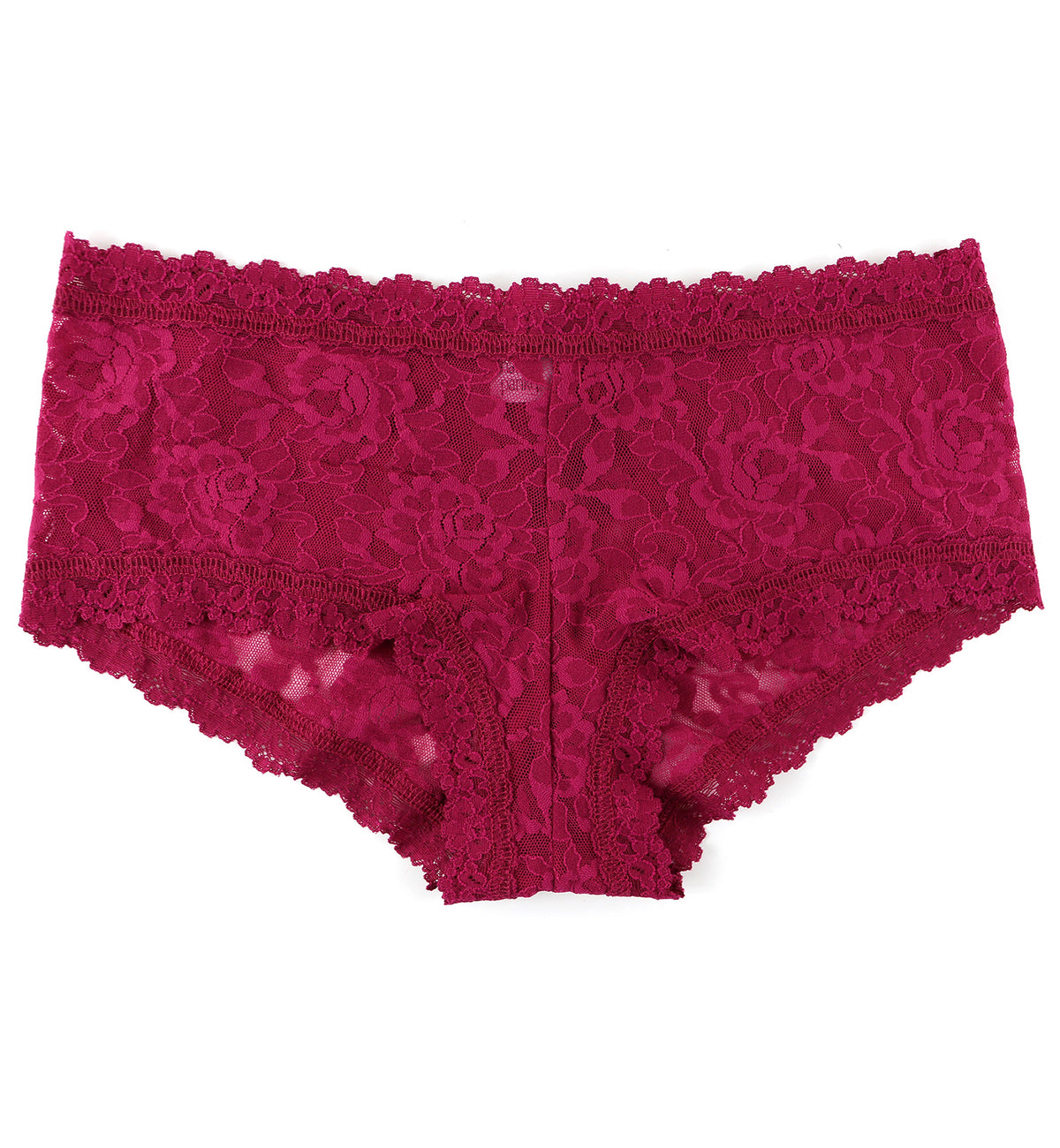 Hanky Panky Signature Lace Boyshort (4812P),XS,Dark Pomegranate - Dark Pomegranate,XS