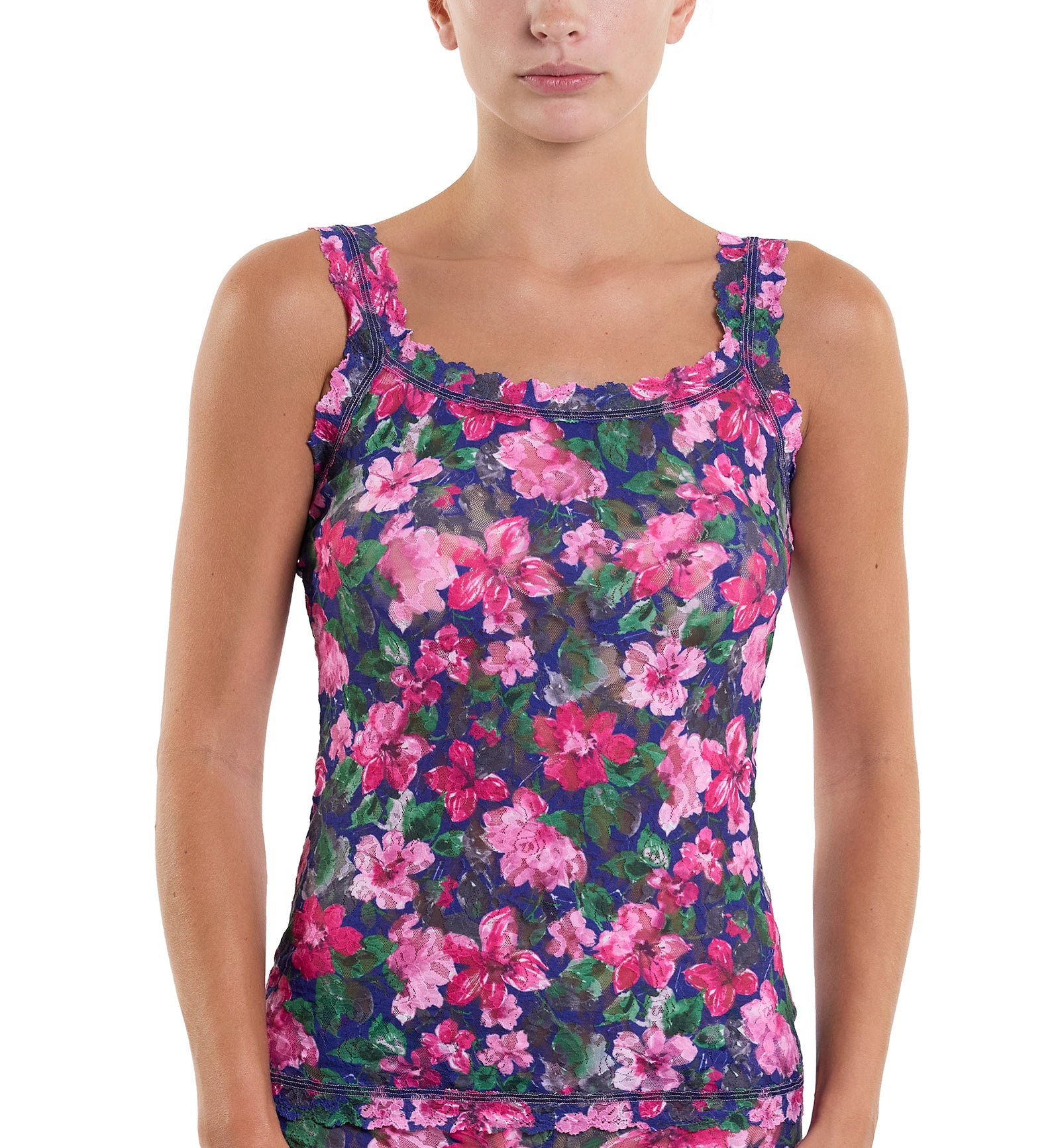 Hanky Panky Signature Lace Printed Unlined Camisole (PR1390L),XS,Tis The Season - Tis The Season,XS