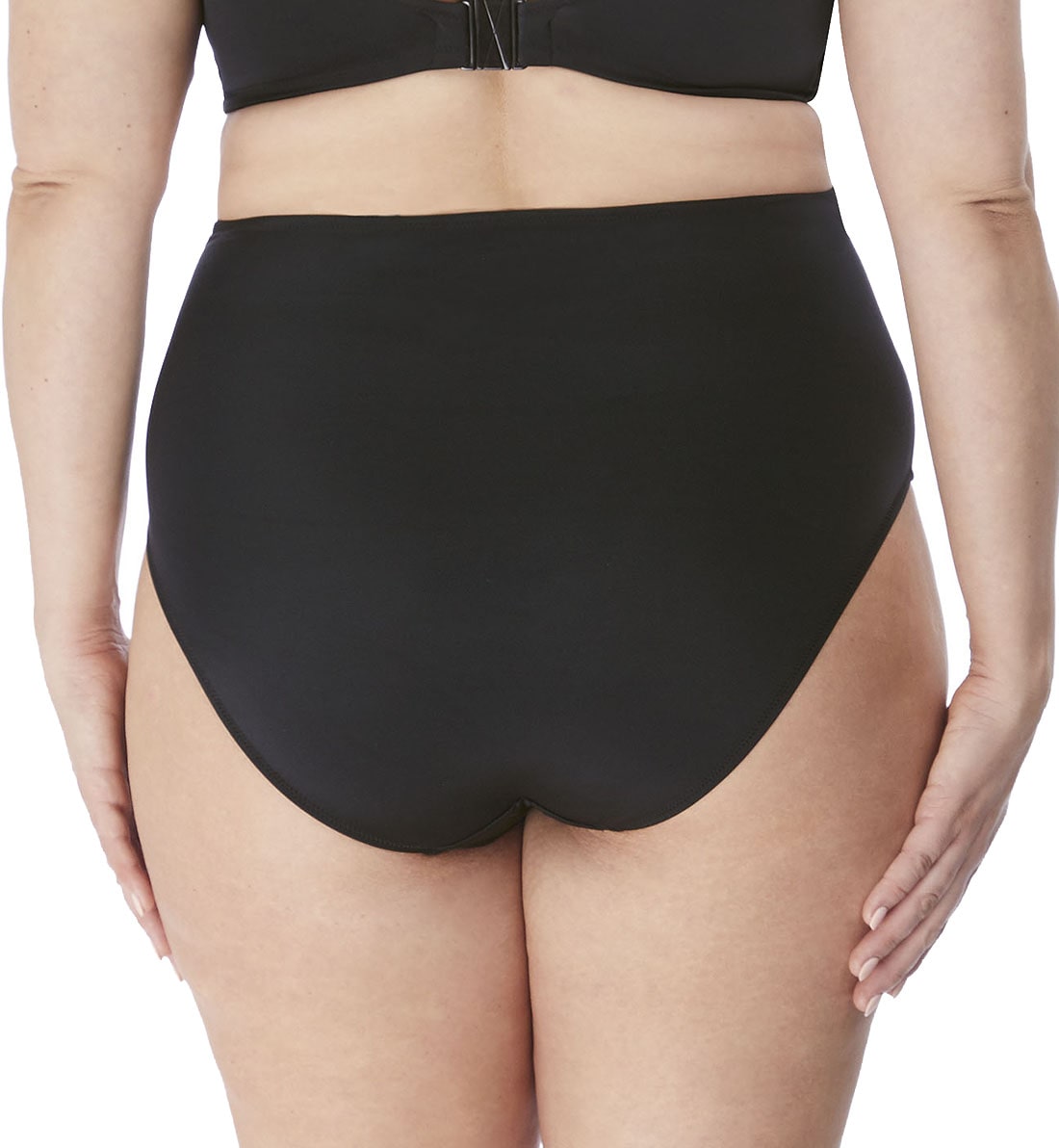 Elomi Magnetic Twist Front Swim Brief (ES7196),UK 14,Black - Black,UK 14