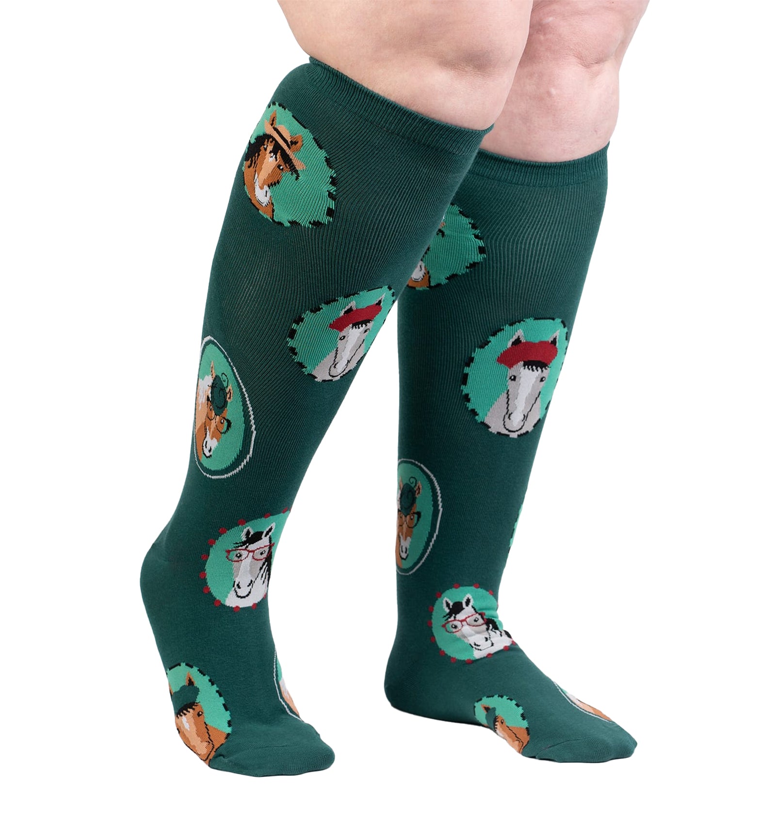 SOCK it to me Unisex Stretch-It Knee High Socks (s0096),Horsing Around - Horsing Around,One Size