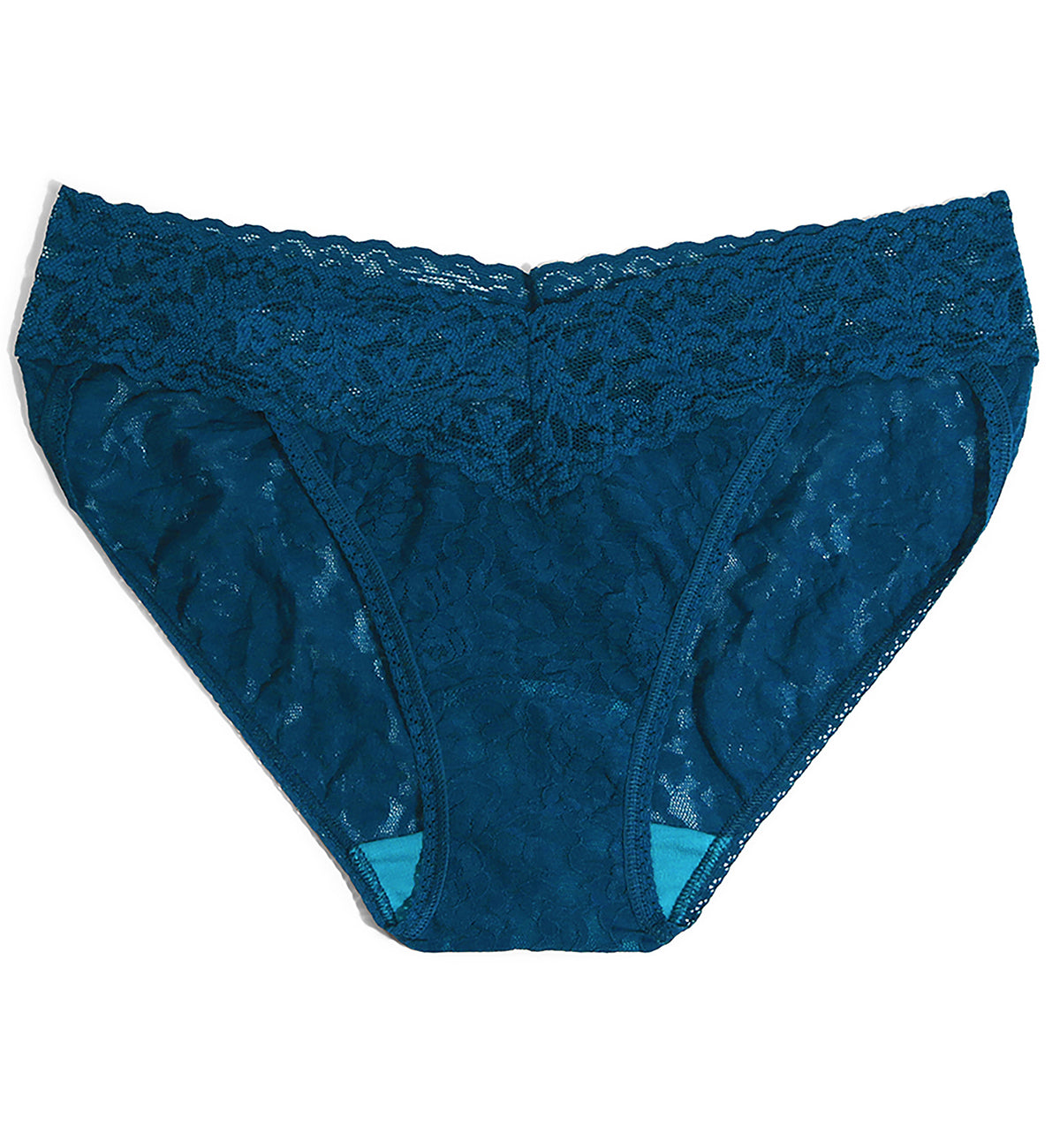 Hanky Panky Signature Lace V-kini (482374),XS,Hot Teal - Hot Teal,XS