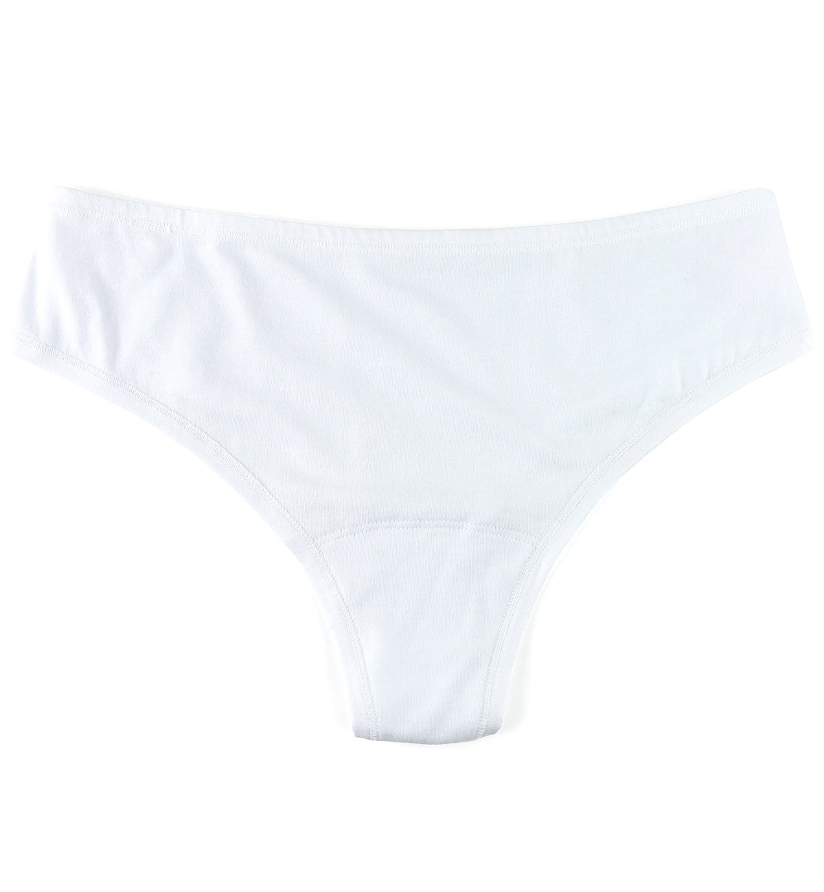 Hanky Panky Play Cotton Natural Rise Thong (721664),XS/S,White - White,XS/S