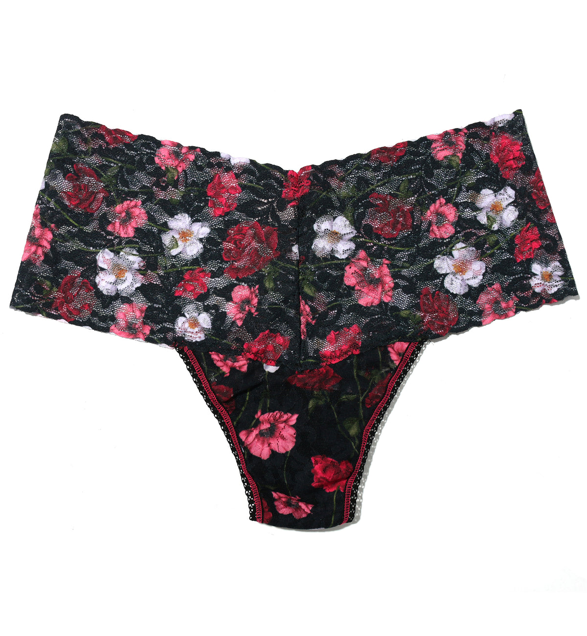 Hanky Panky High-Waist Retro Lace Printed Thong (PR9K1926),Am I Dreaming - Am I Dreaming,One Size