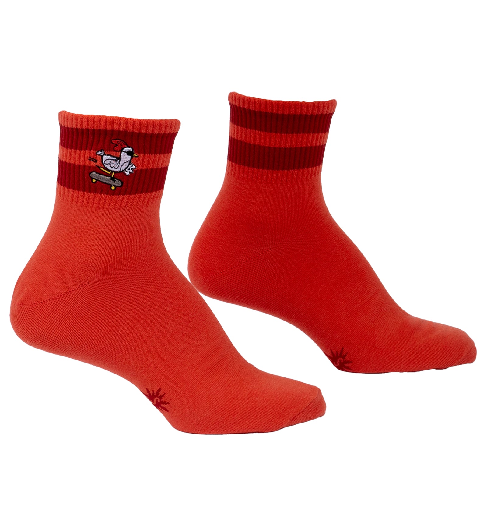 SOCK it to me Quarter Crew Socks (E0001),Rad Chicken - Rad Chicken,One Size