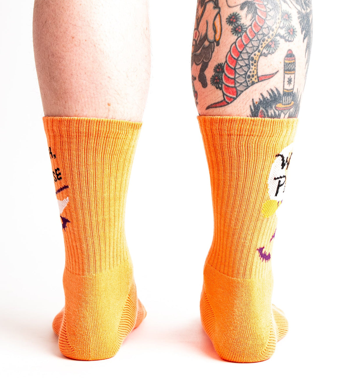 SOCK it to me Athletic Ribbed Crew Socks (R0037),Witch Please - Witch Please,One Size