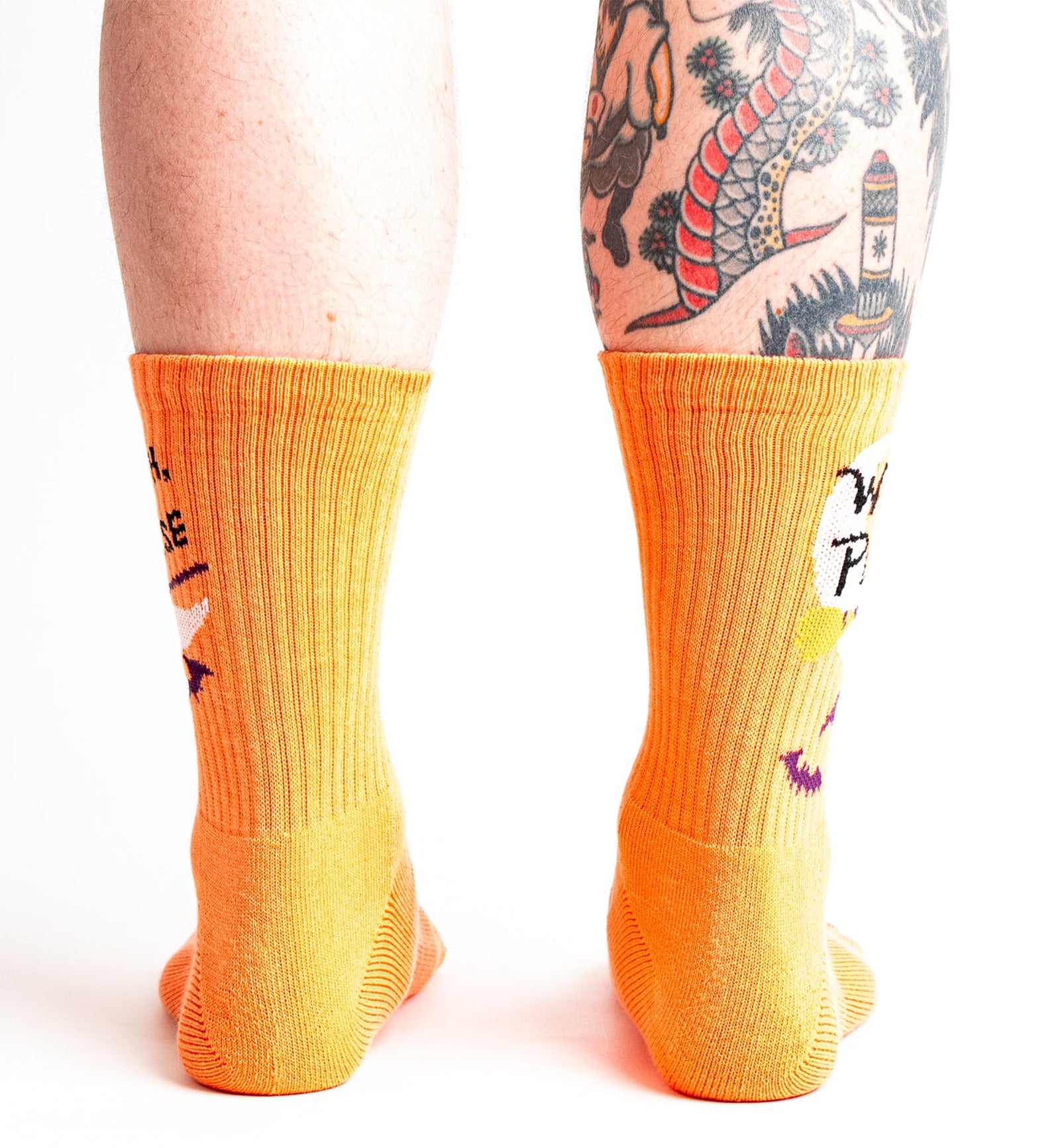 SOCK it to me Athletic Ribbed Crew Socks (R0037),Witch Please - Witch Please,One Size