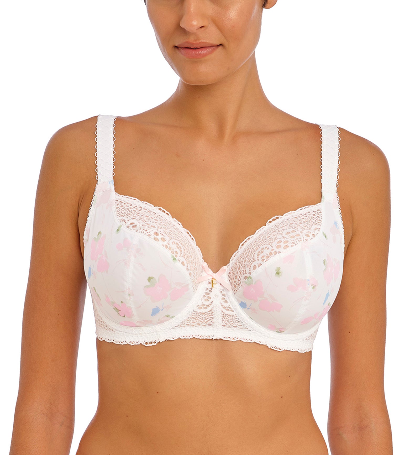 Freya Daydreaming Balcony Underwire Bra (400806),28GG,Flora White - Flora White,28GG