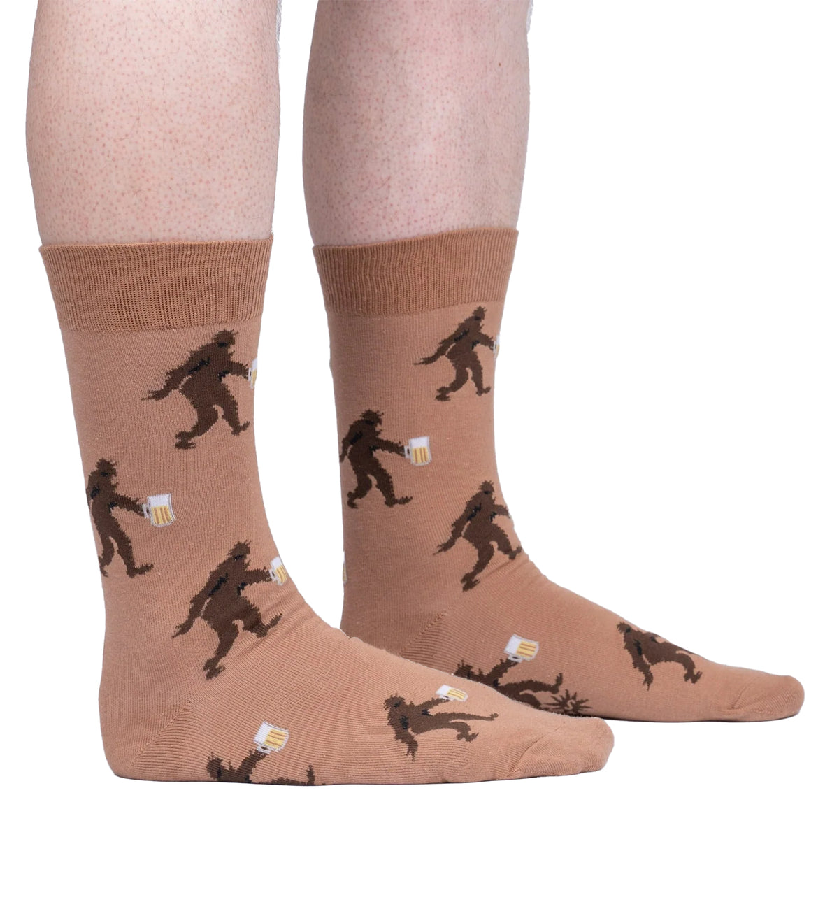 SOCK it to me Men's Crew Socks (MEF0550),Lager than Life - Lager than Life,One Size