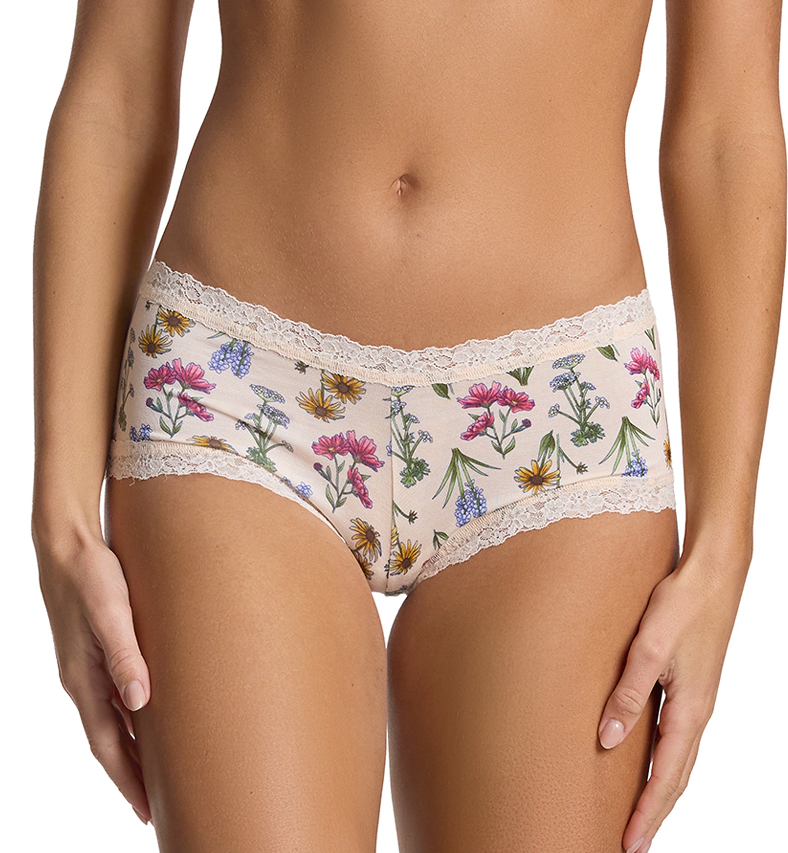 Hanky Panky DreamEase Printed Boyshort (PR681274),XS,Flourish - Flourish,XS