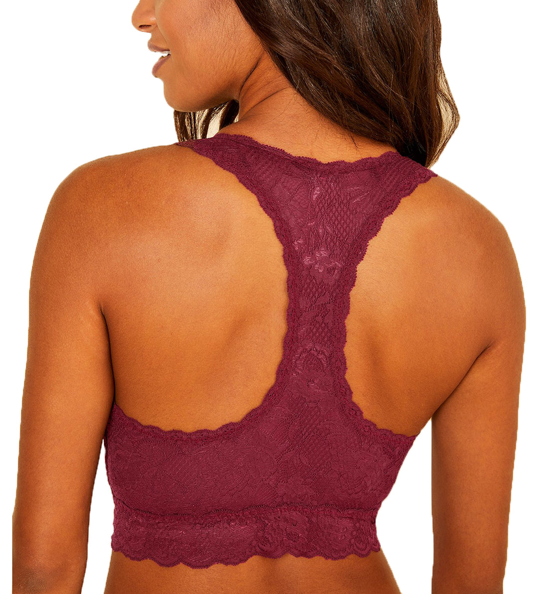 Cosabella Never Say Never CURVY Racie Racerback Bralette (NEVER1355),XS,Vino - Vino,XS