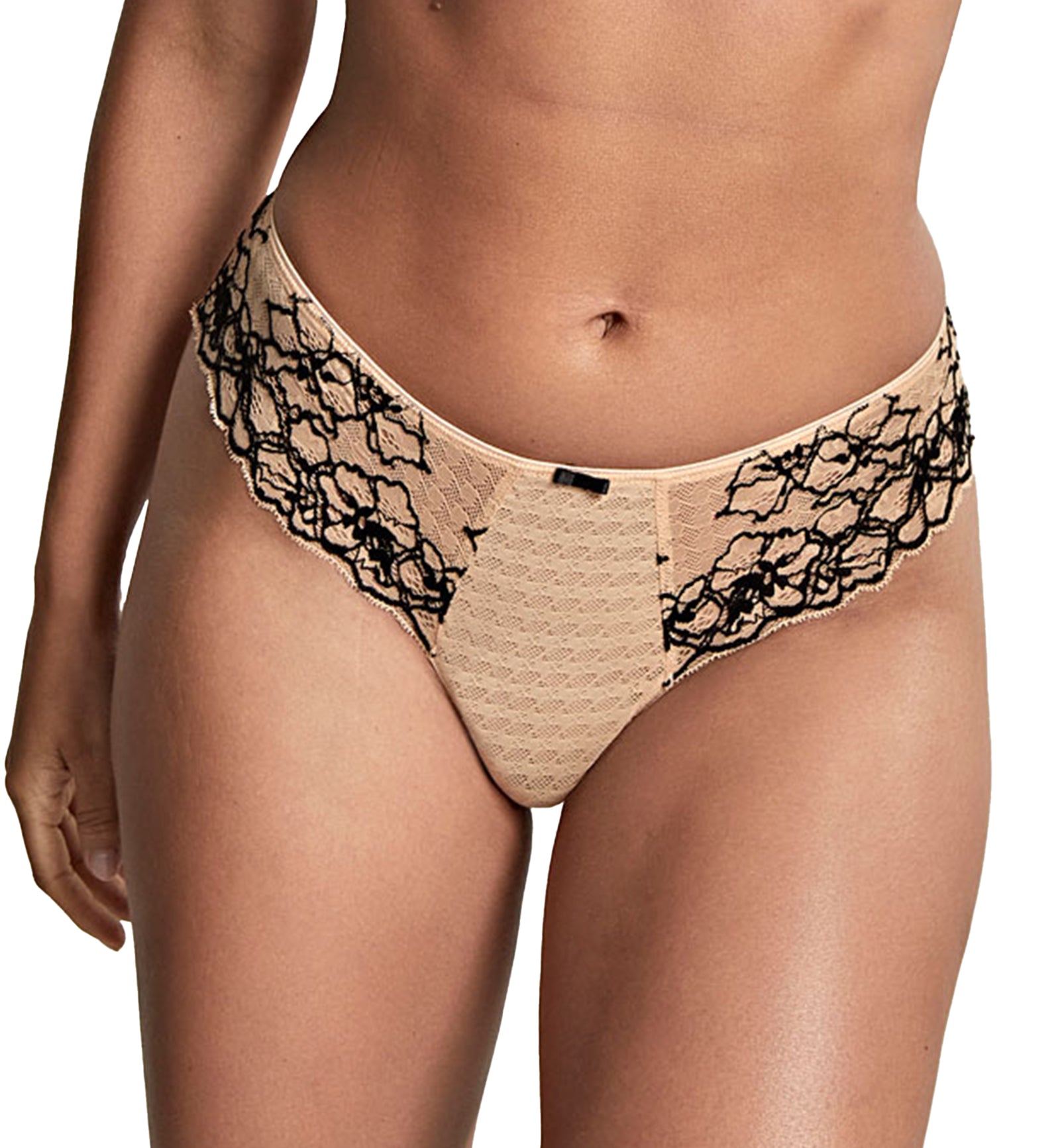 Panache Envy Thong (7289),XL,Sand/Black - Sand/Black,XL