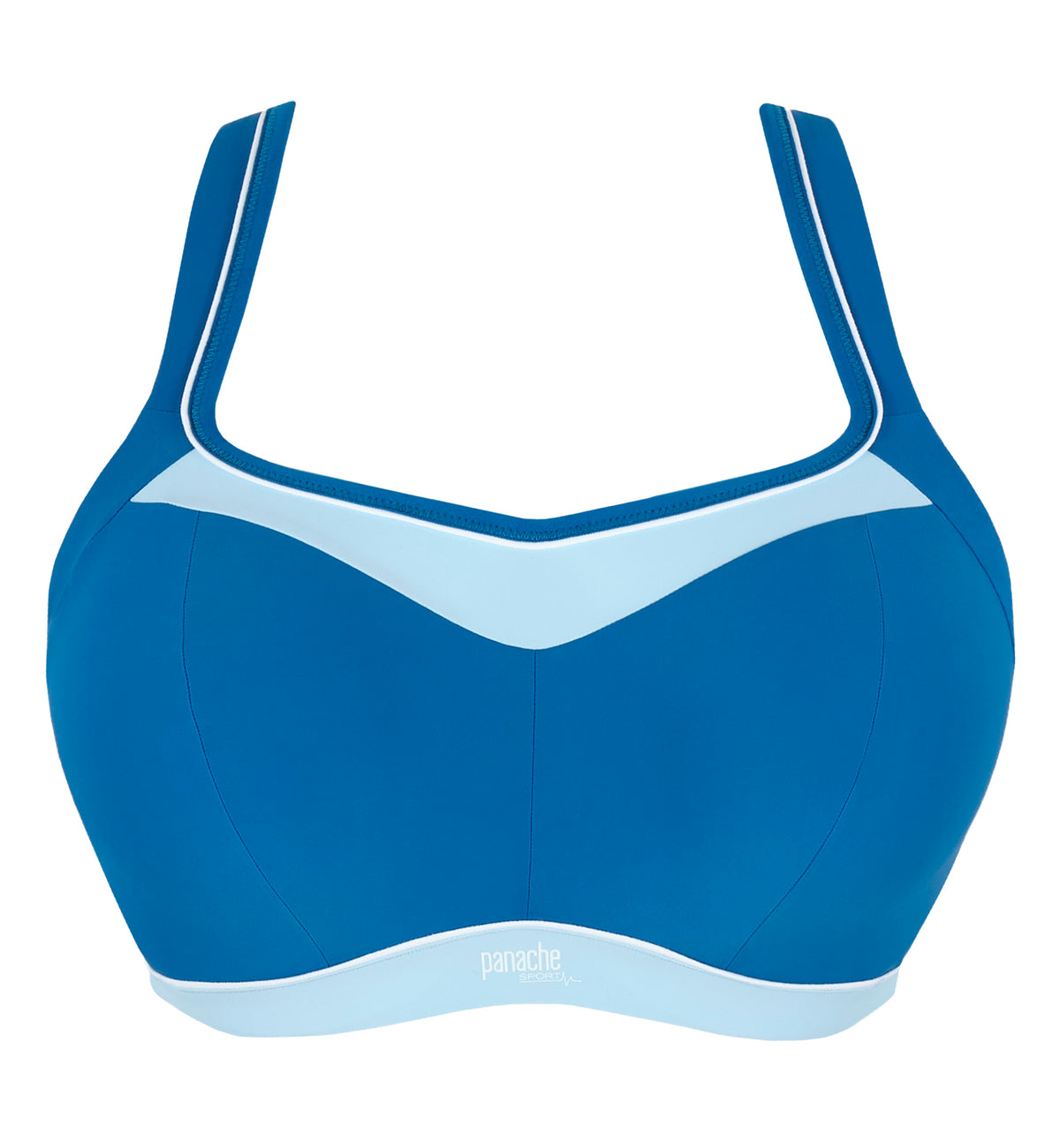 Panache Power Underwire Sports Bra (5021),28DD,Ocean - Ocean,28DD