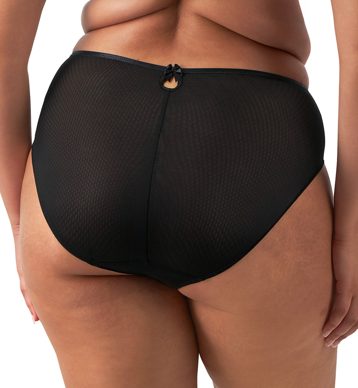 Elomi Teagan Matching High Leg Brief (302653),Small,Black/Almond - Black/Almond,Small