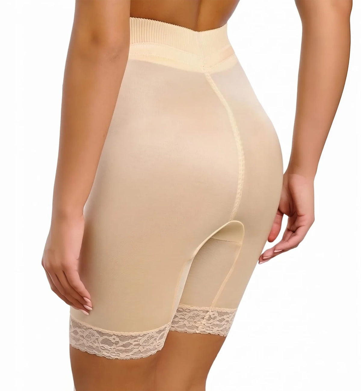 Rago Firm Control High Waist Long Leg Shaper (6226),Small,Beige - Beige,Small