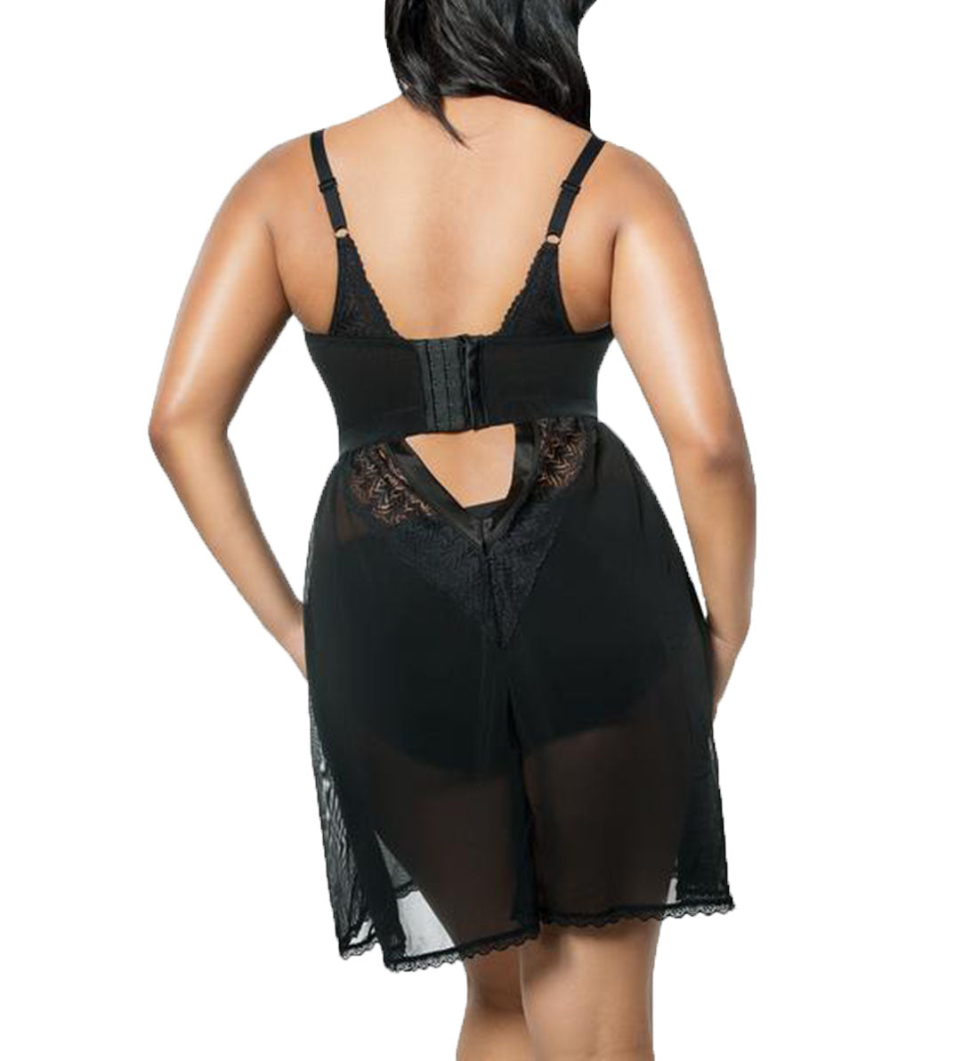 Parfait Mia Lace Chemise (P5959),Small,Black - Black,Small