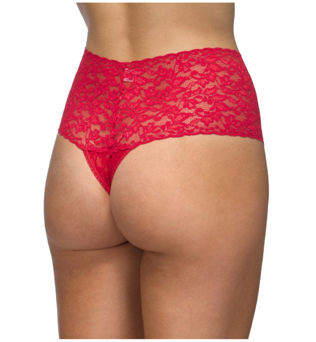 Hanky Panky Retro Lace Thong (9K1926P),Red - Red,One Size