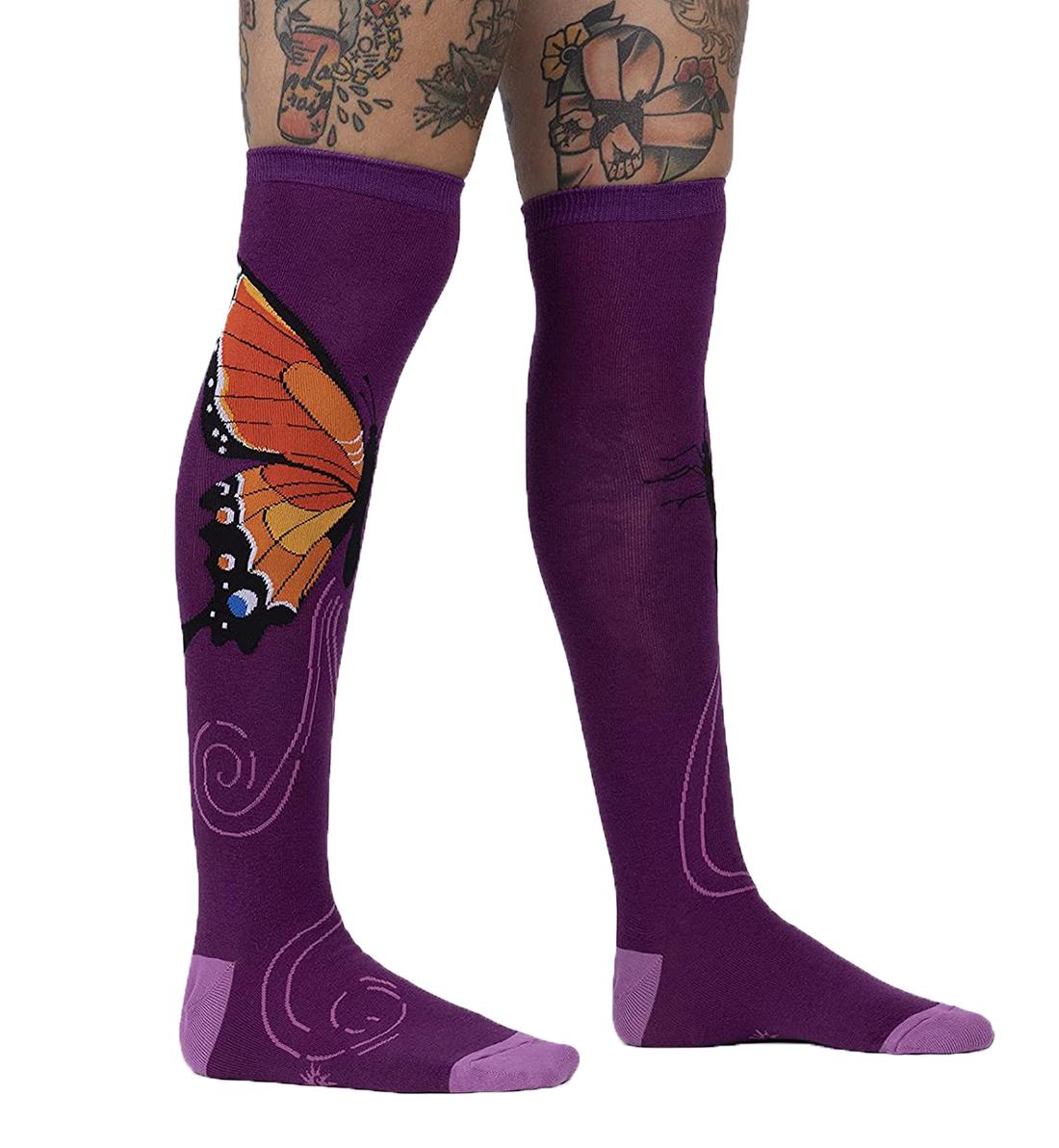 SOCK it to me Unisex Knee High Socks (F0561),The Monarch - The Monarch,One Size