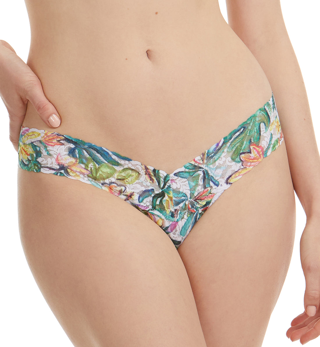 Hanky Panky Signature Lace Printed Low Rise Thong (PR4911P),Palm Springs - Palm Springs,One Size