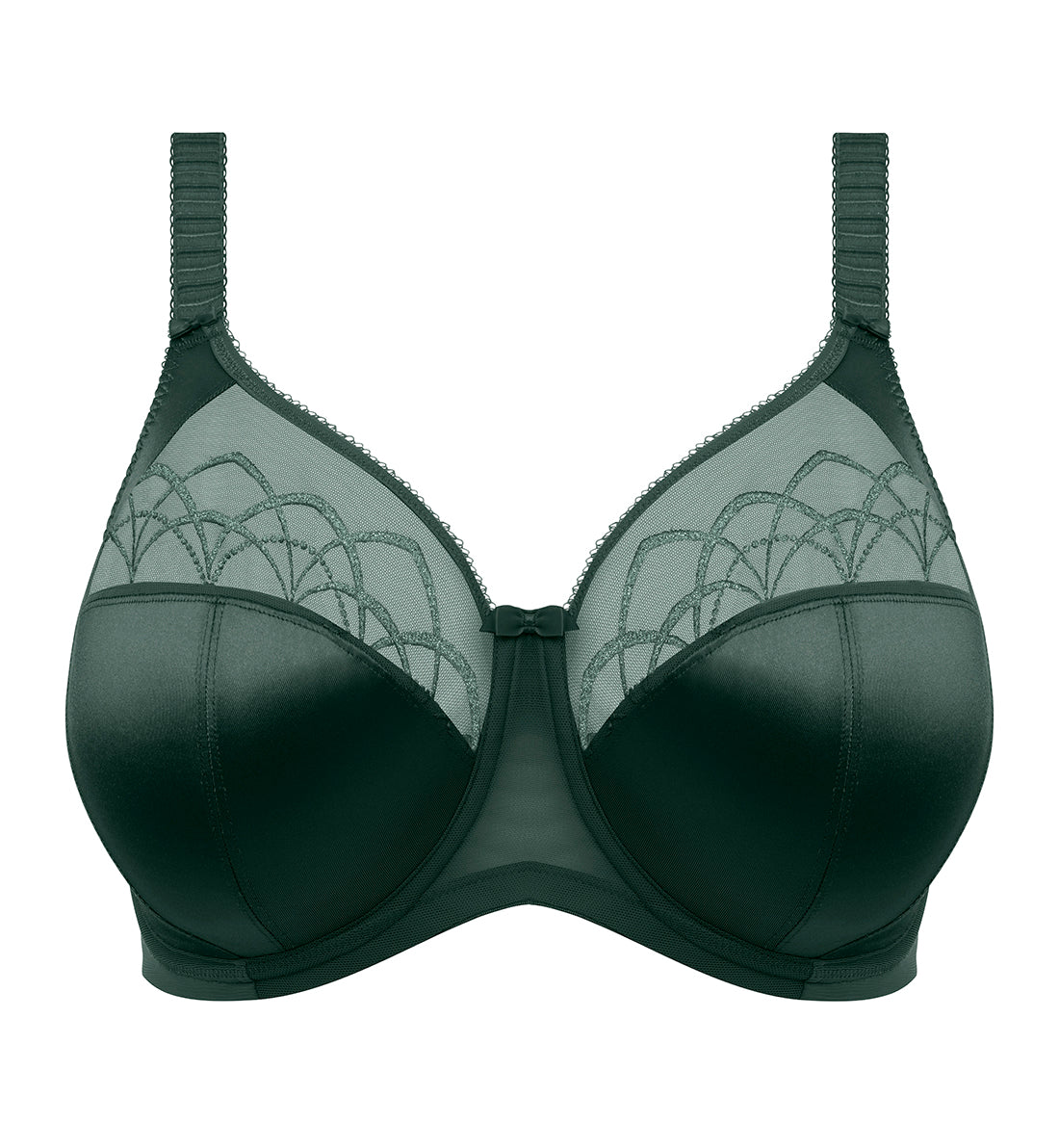Elomi Cate Embroidered Full Cup Banded Underwire Bra (4030)- Pine