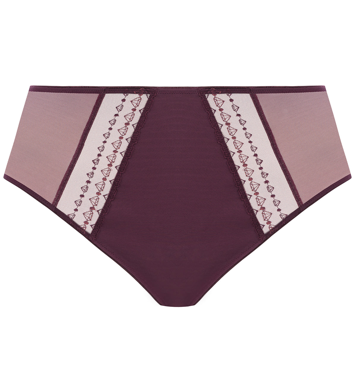 Elomi Matilda Matching Full Panty Brief (8906),Medium,Wine Diamond - Wine Diamond,Medium