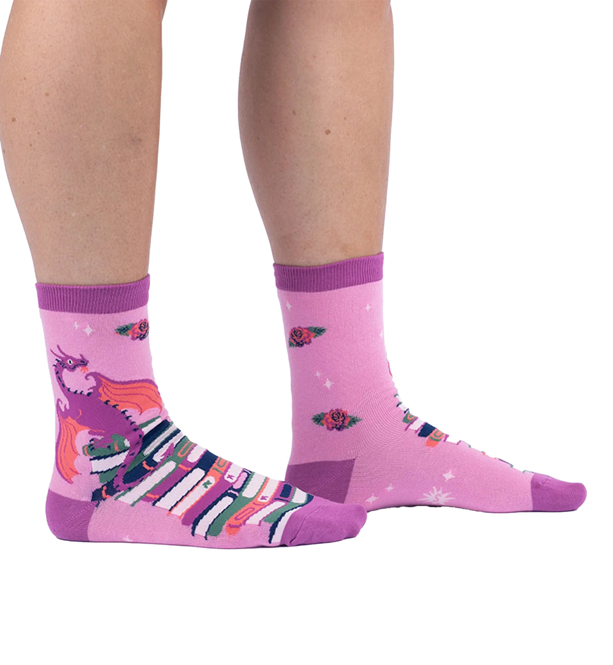 SOCK it to me Women's Crew Socks (W0552),Romantasy - Romantasy,One Size