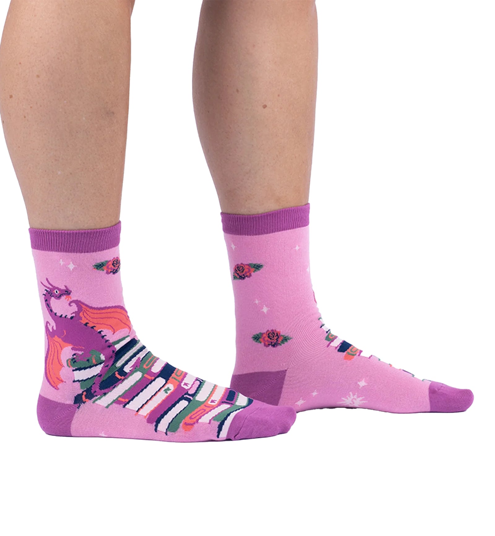 SOCK it to me Women's Crew Socks (W0552),Romantasy - Romantasy,One Size