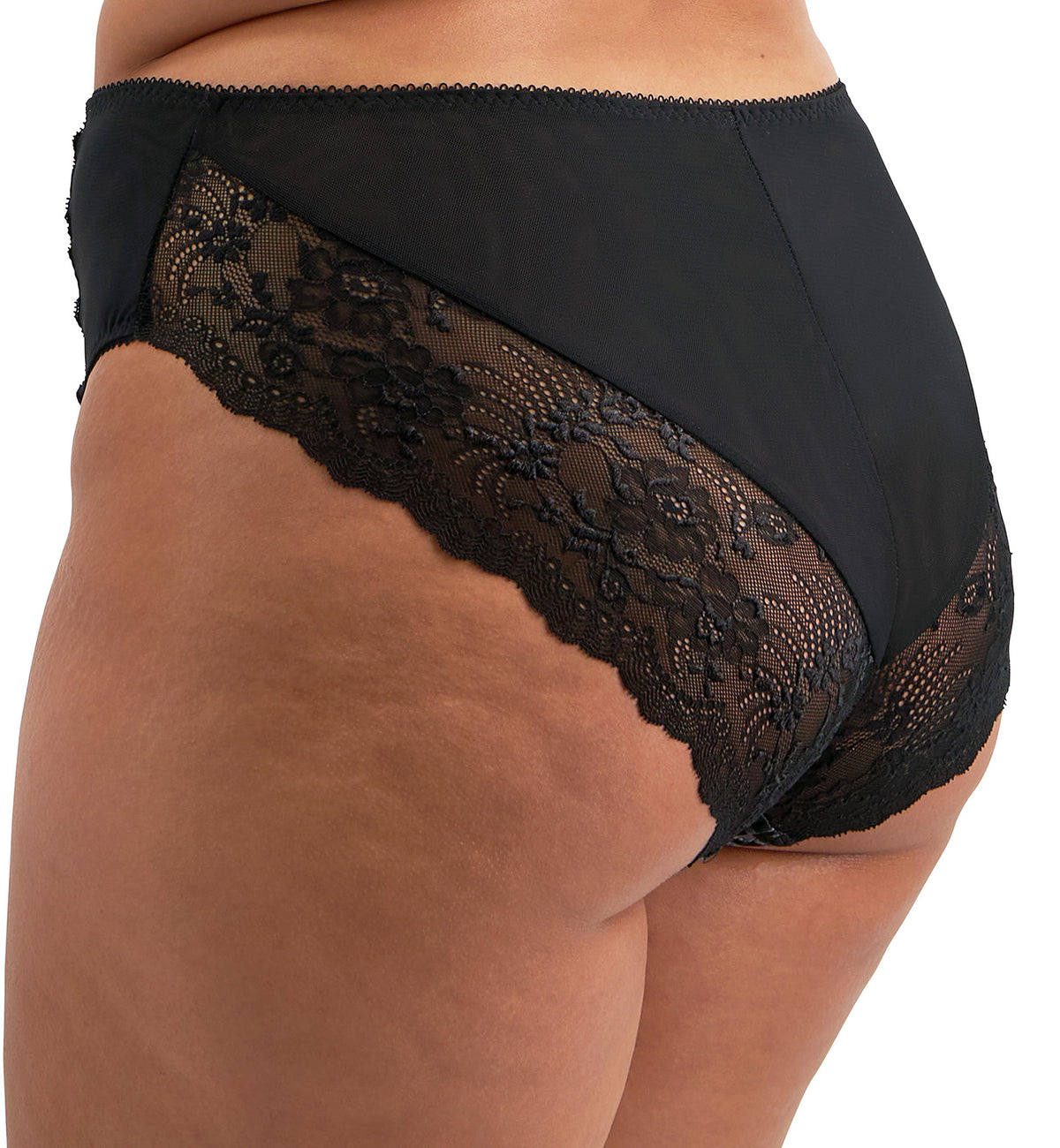 Elomi Morgan High Leg Brief Panty (4118),Medium,Snow Leopard - Snow Leopard,Medium