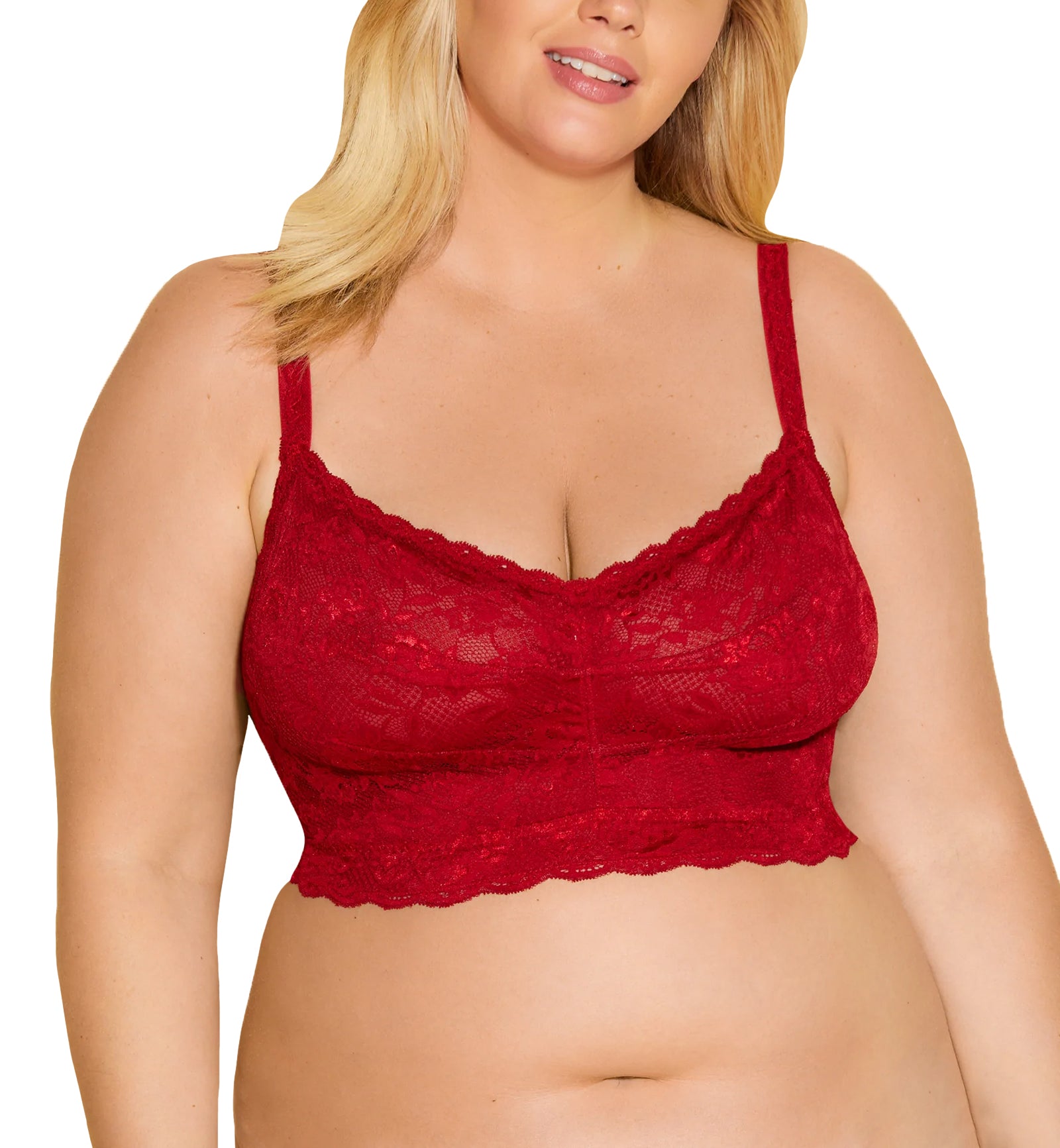 Cosabella NSN ULTRA CURVY Sweetie Bralette (NEVER1321),XS,Sindoor Red - Sindoor Red,XS