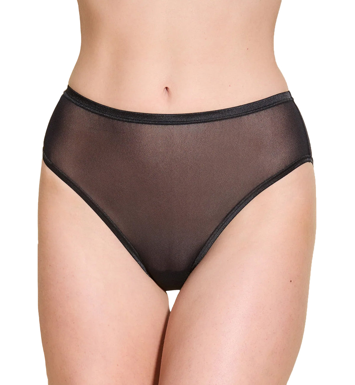 Cosabella Soire Confidence High Waist Brief Panty (SOIRC0562),Small,Black - Black,Small