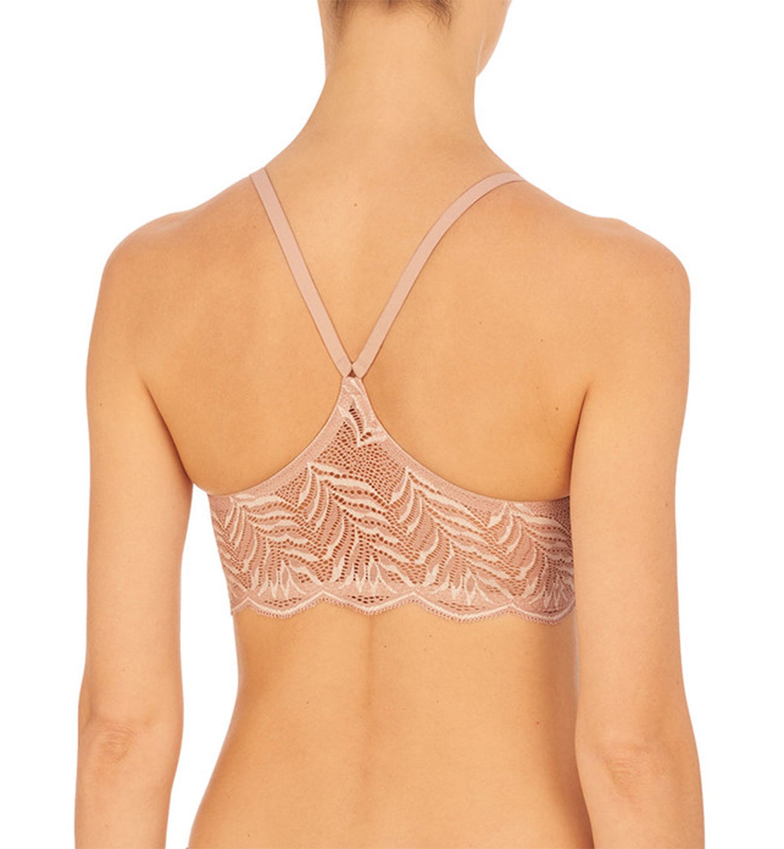 Natori Lush Front Close Contour Underwire Bra (728309),30C,Rose Beige/Warm White - Rose Beige/Warm White,30C