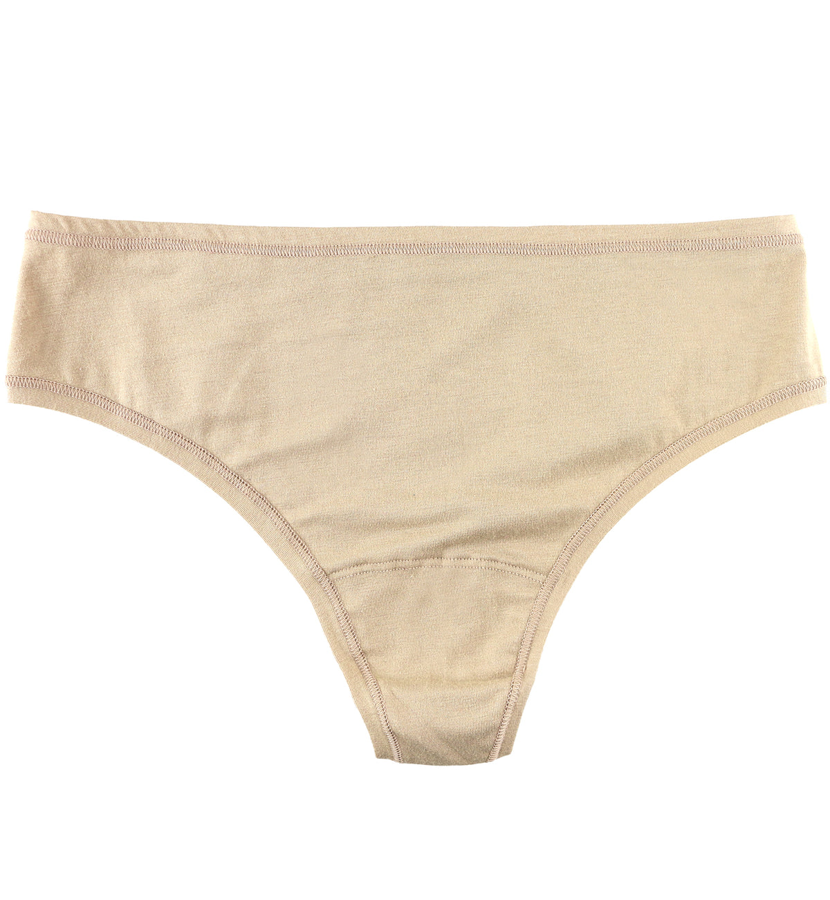 Hanky Panky Play Cotton Natural Rise Thong (721664),XS/S,Chai - Chai,XS/S